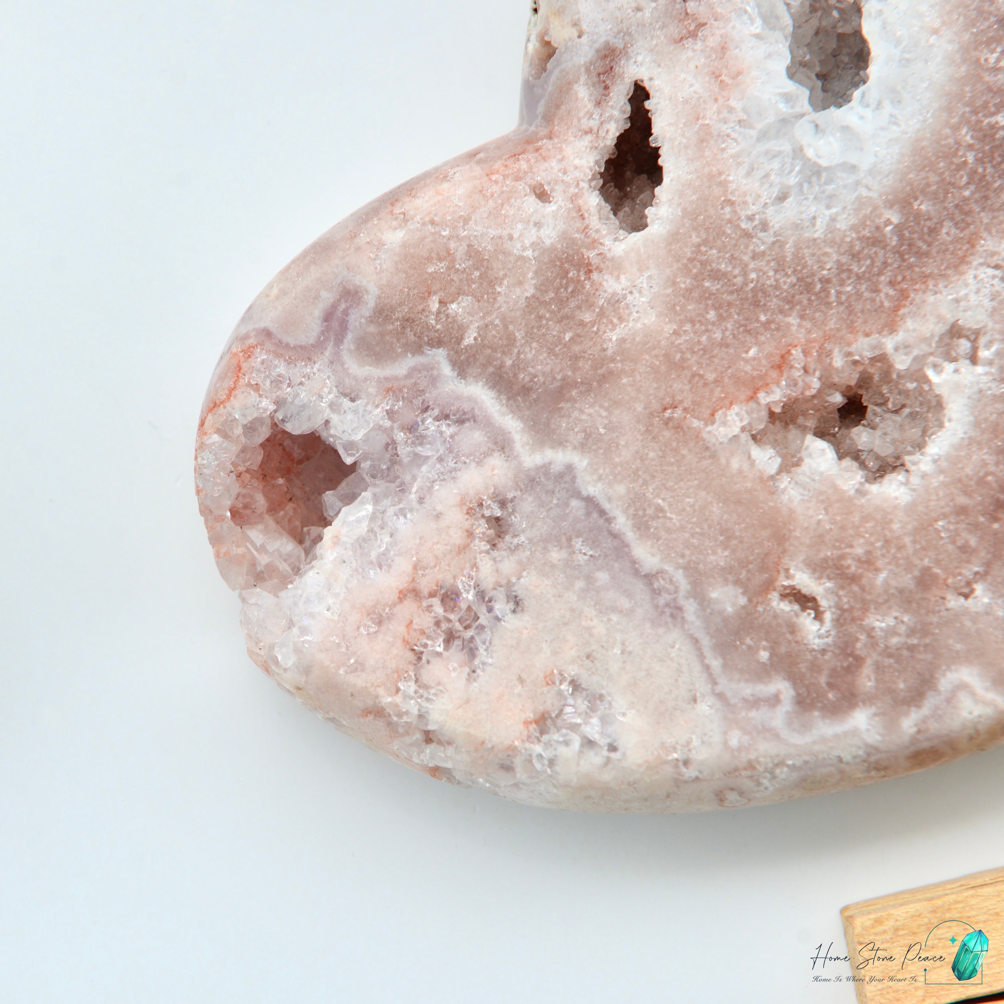 粉紅紫水晶心 ピンクアメジストハート スタンド付