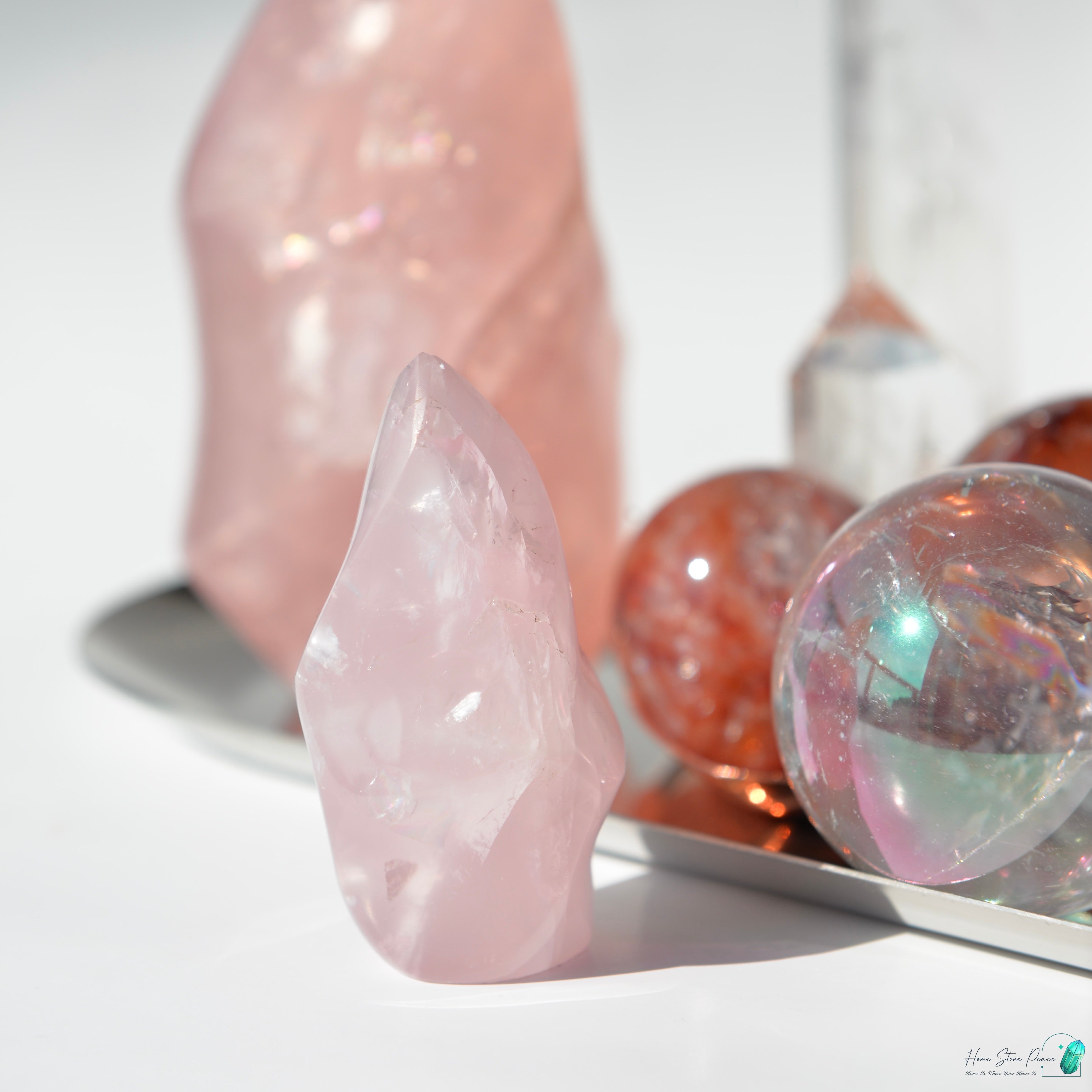 馬達加斯加粉晶小火焰 Madagascar Rose Quartz Baby Flame