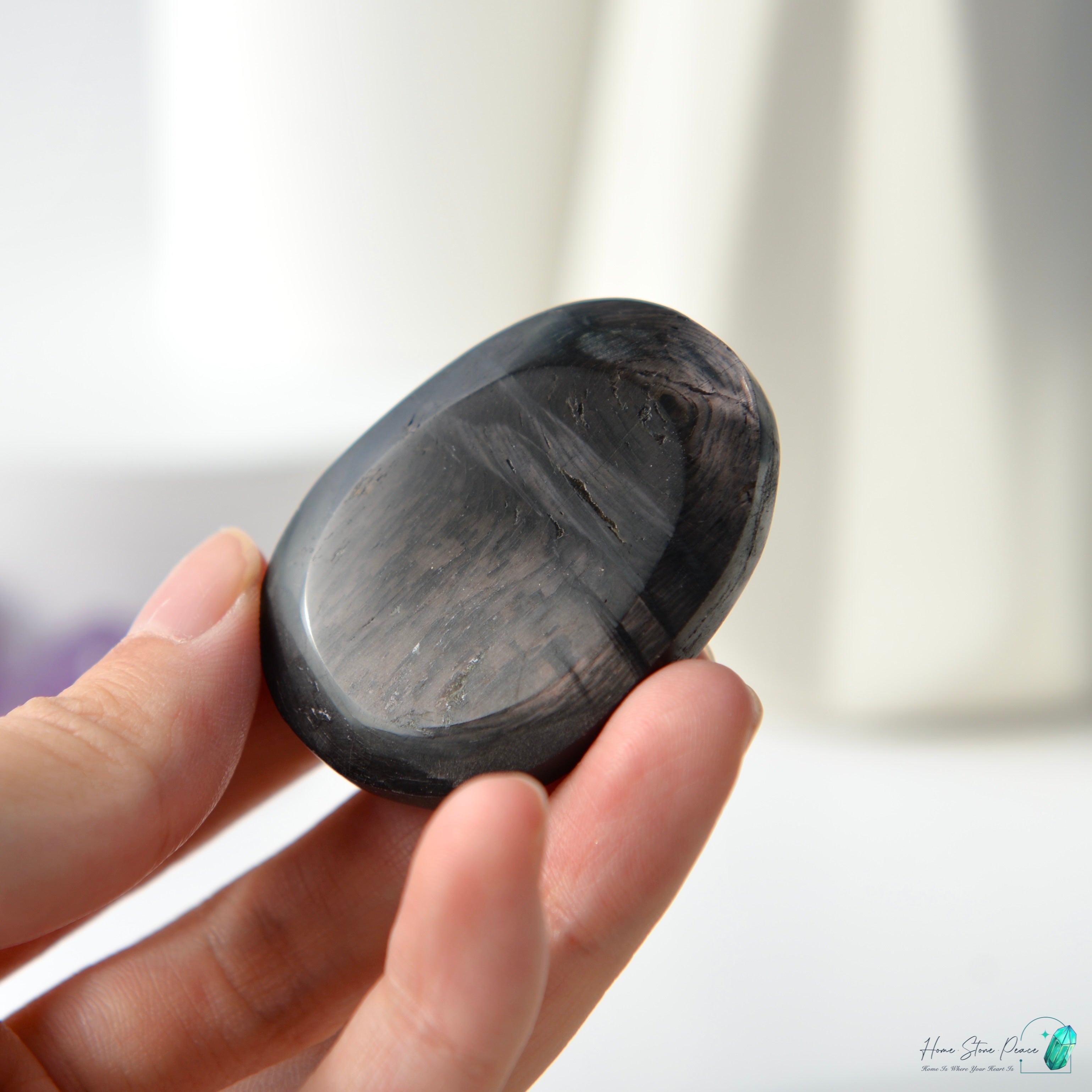 蘇輝石（金運石）手握り石 Hypersthene Palm Stone