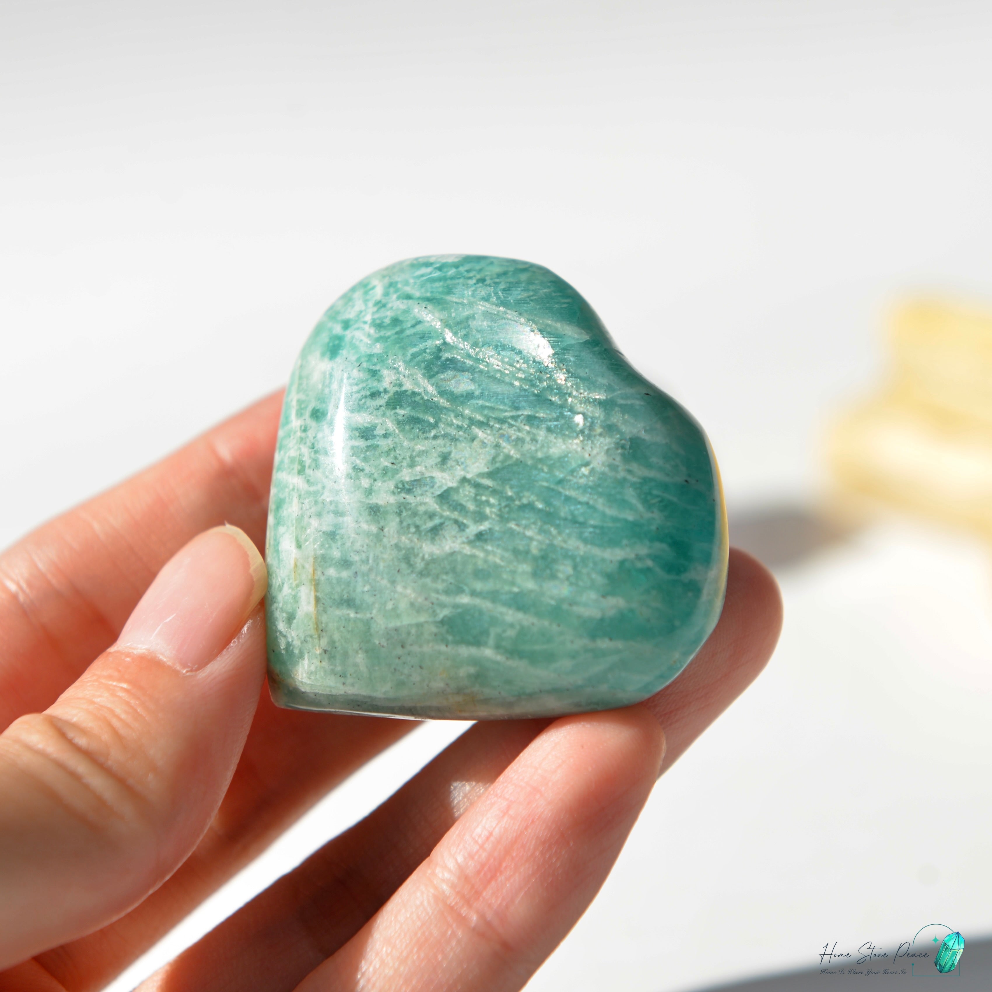 天河石心アマゾナイトハート