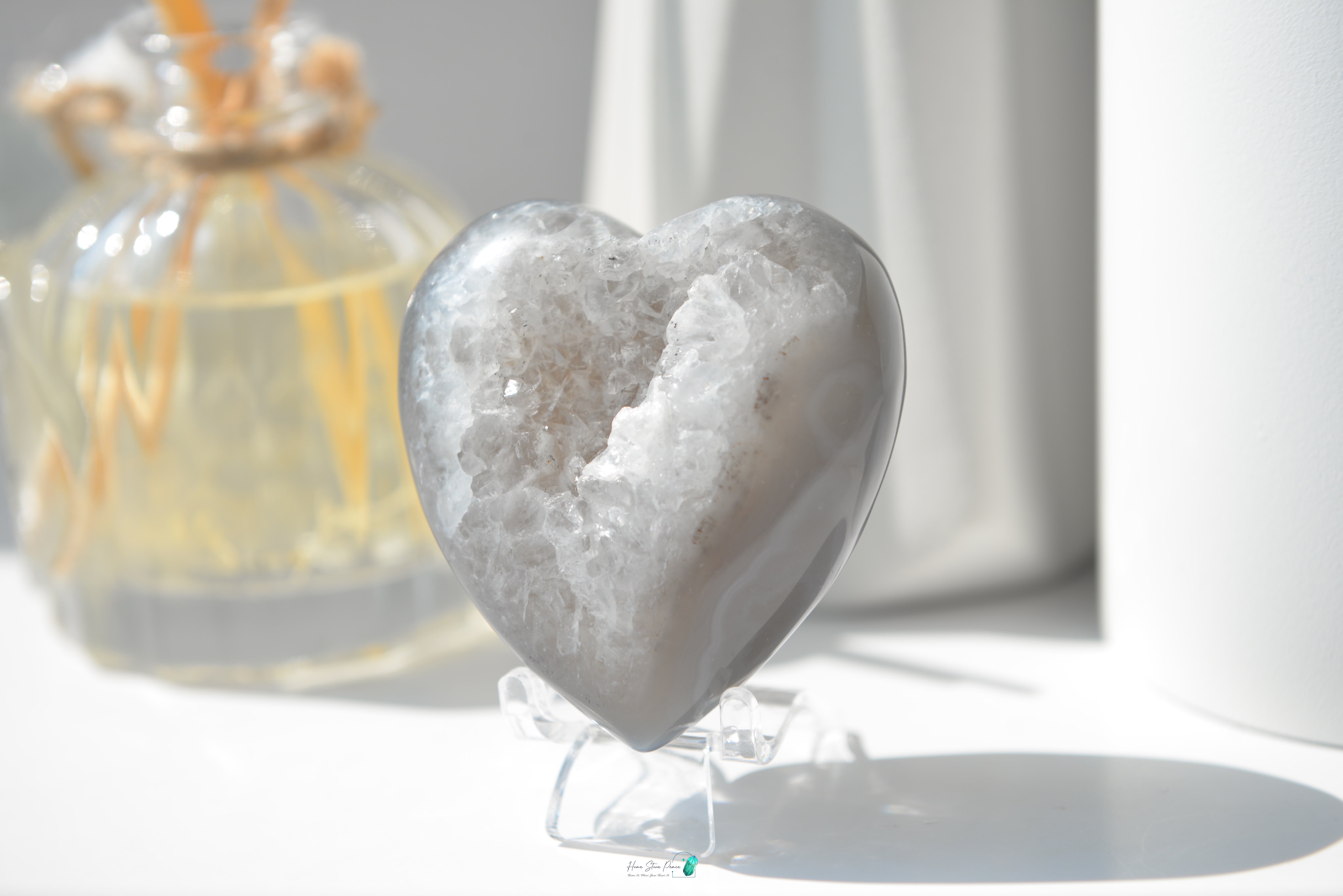 瑪瑙晶洞心 Agate Geode Heart