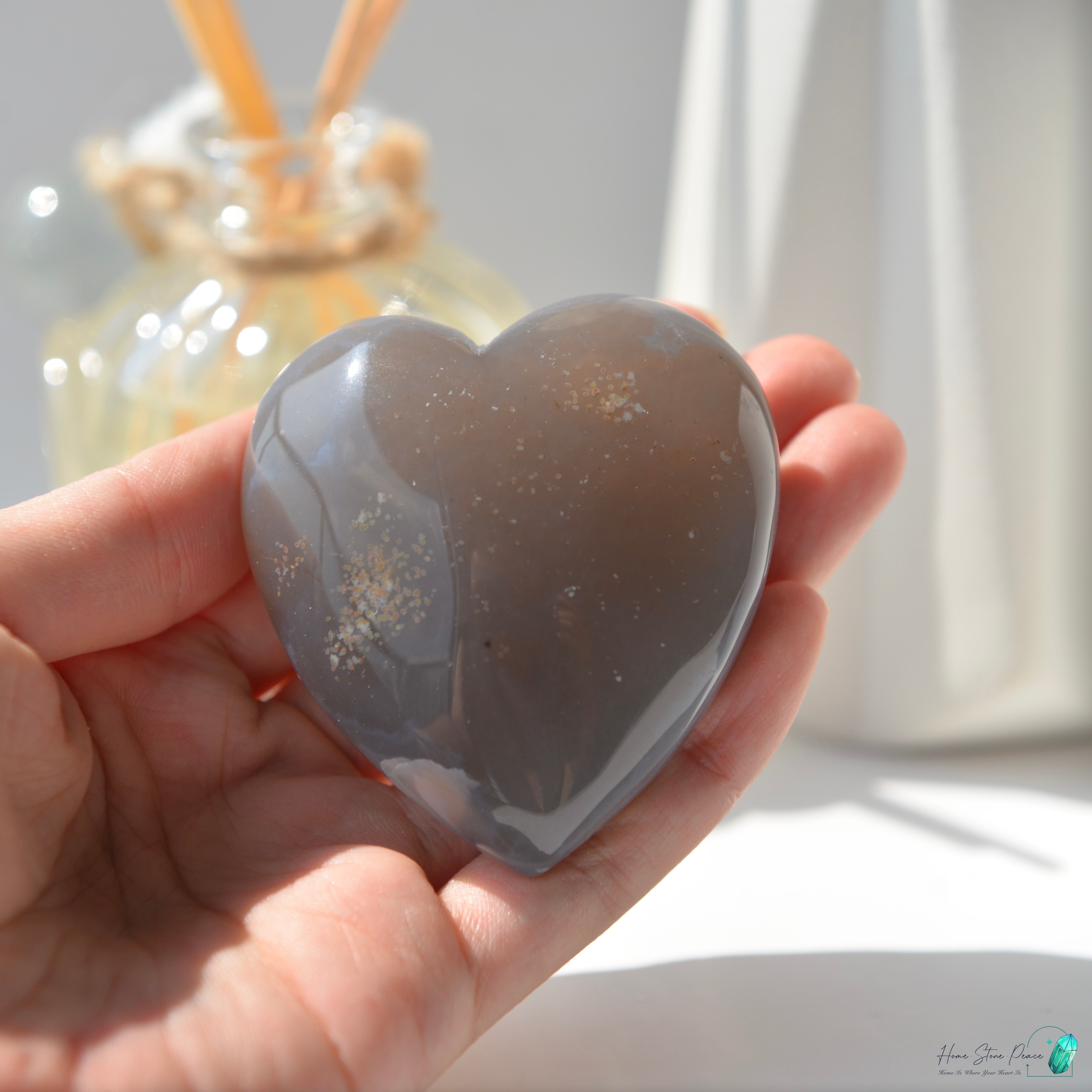 瑪瑙晶洞心 Agate Geode Heart