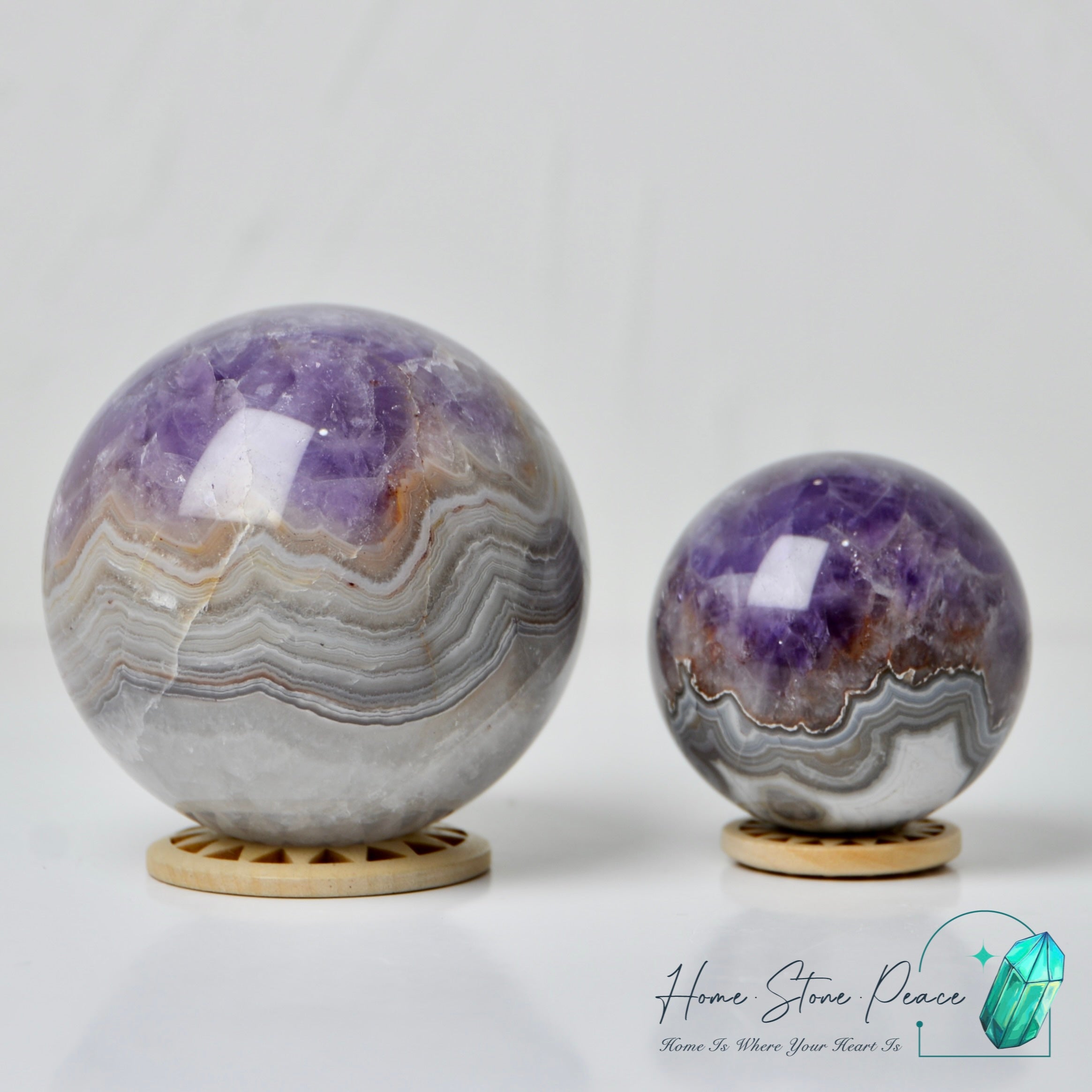 紫水晶瑪瑙球 Amethyst Agate Sphere