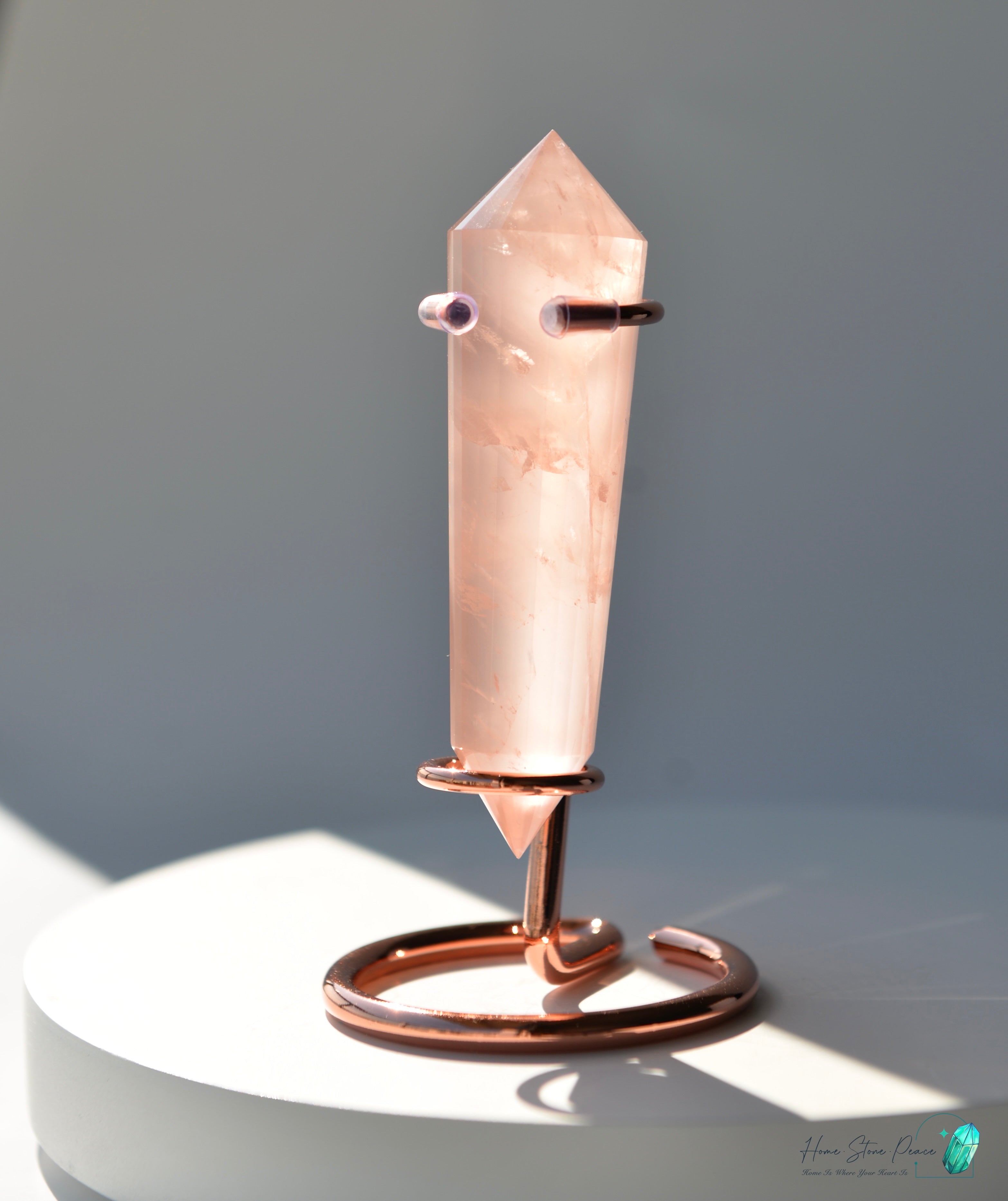 純手工沃格爾粉晶 (24面)Handcrafted Rose Quartz Vogel Cut (24 sides)