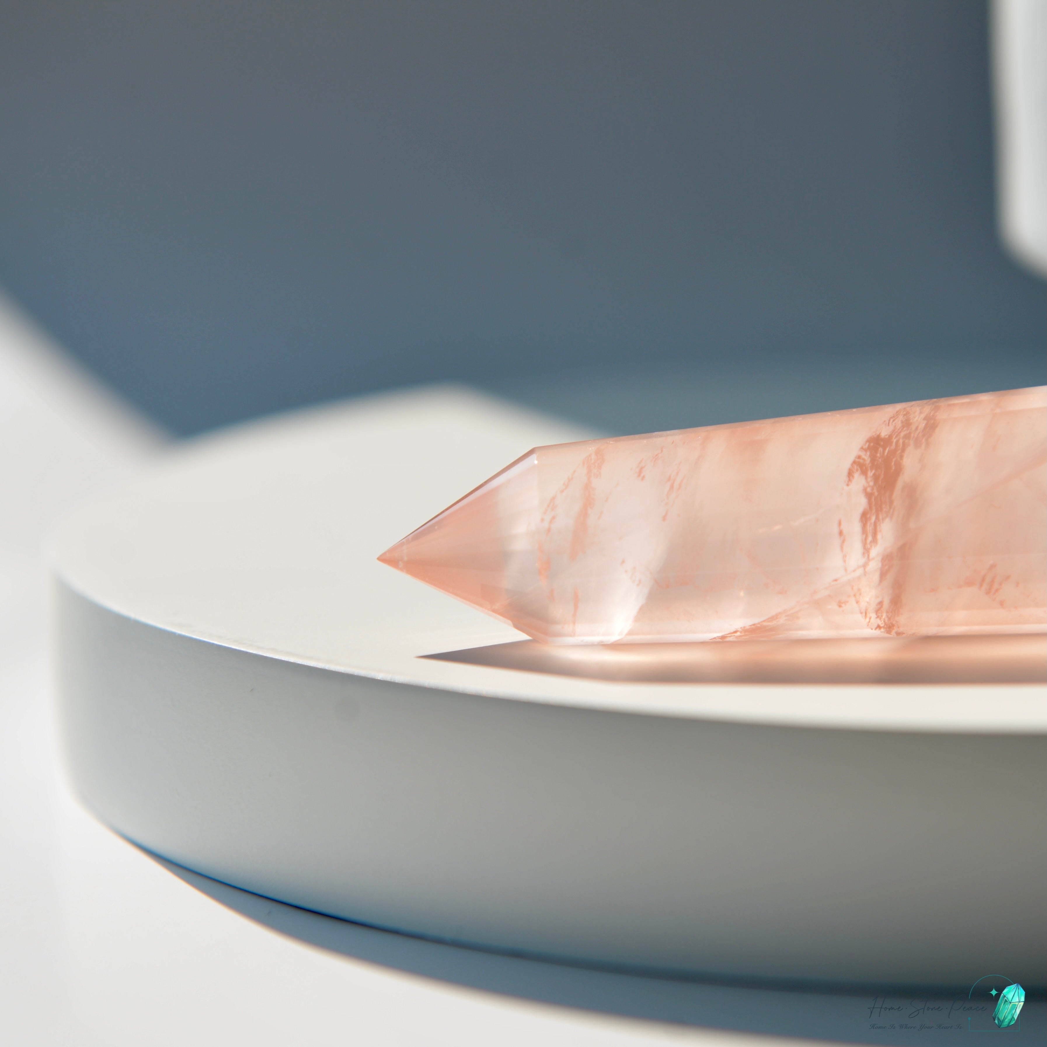 純手工沃格爾粉晶 (24面)Handcrafted Rose Quartz Vogel Cut (24 sides)