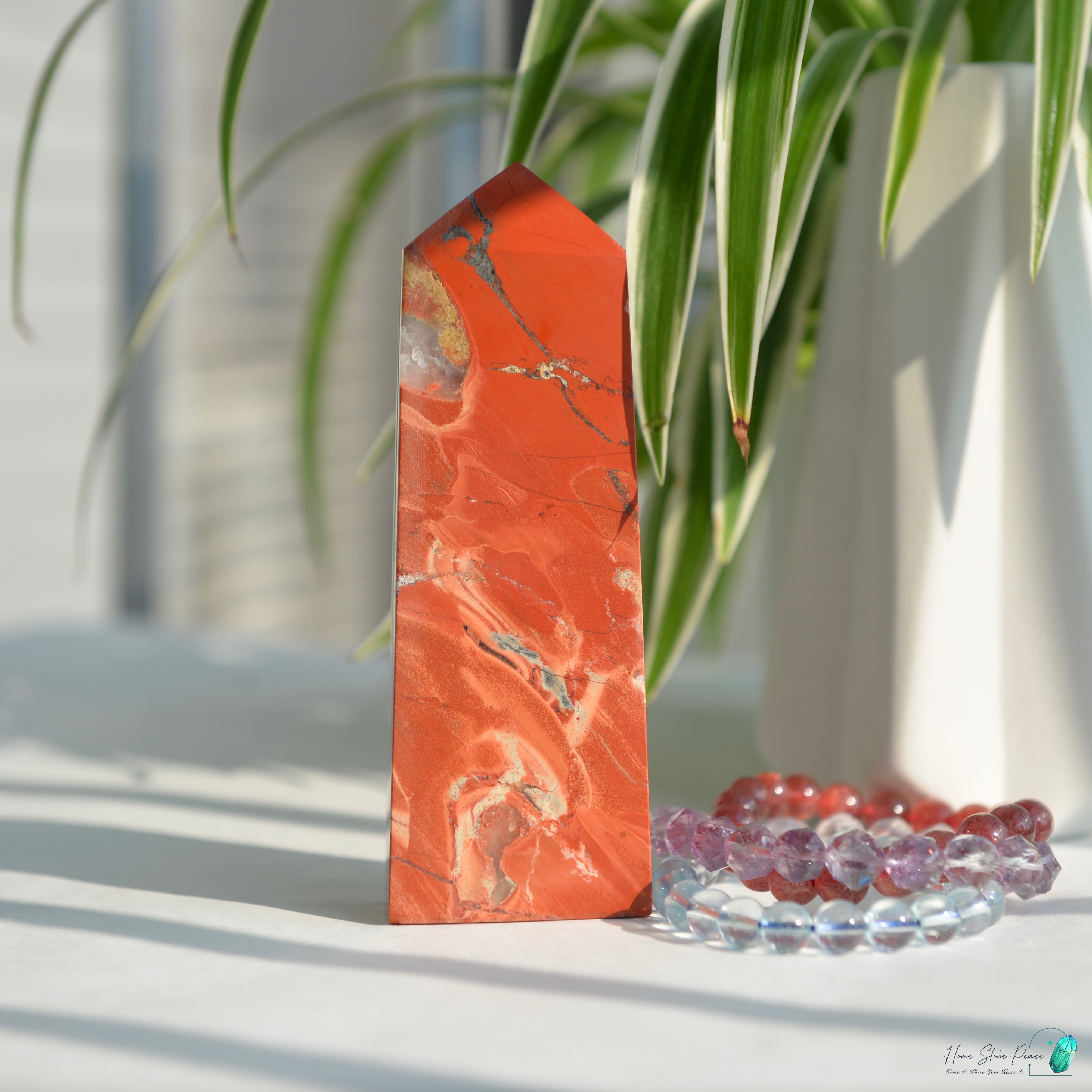 紅碧玉柱 Red Jasper Tower