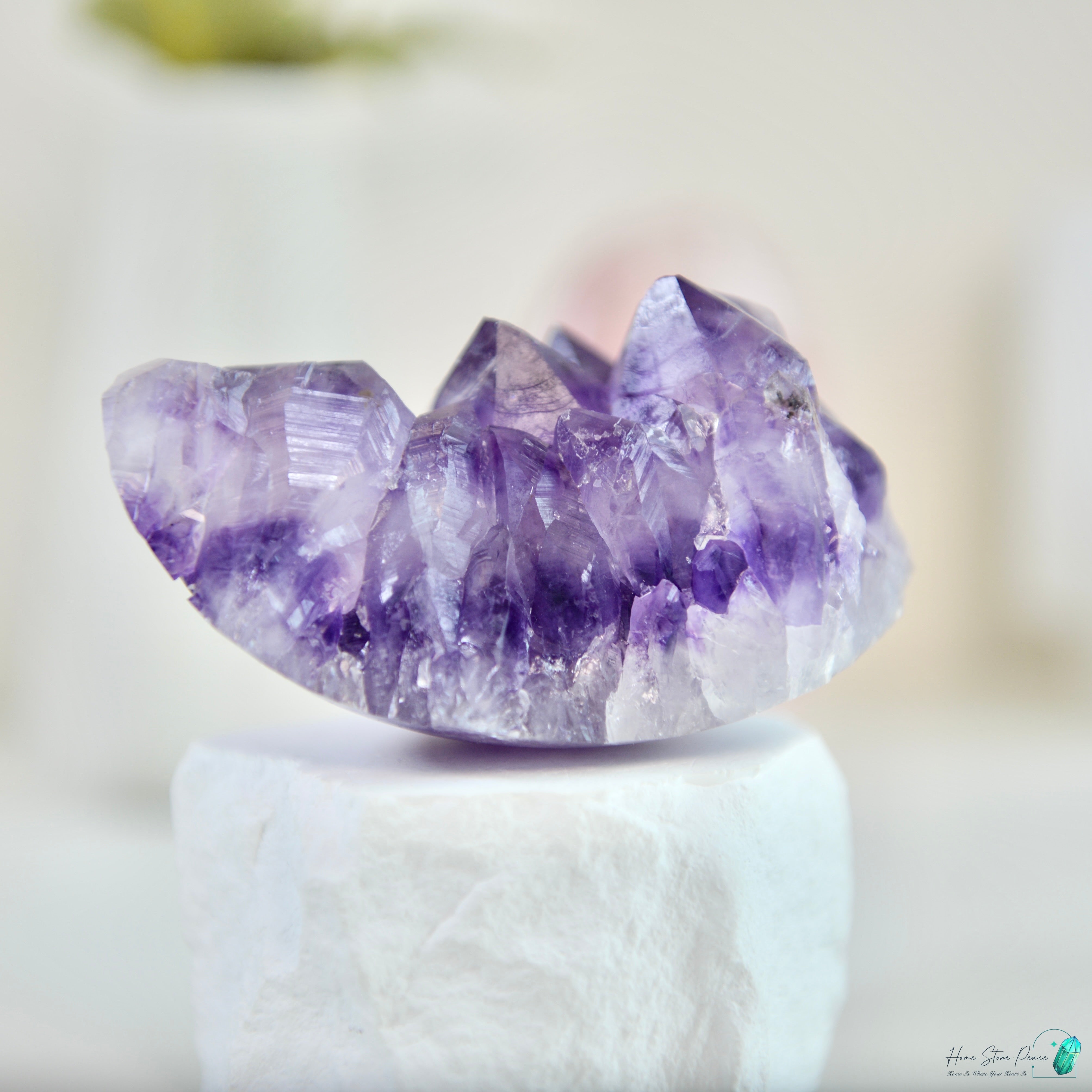 巴西半打磨紫水晶簇 ブラジル産アメジストクラスター