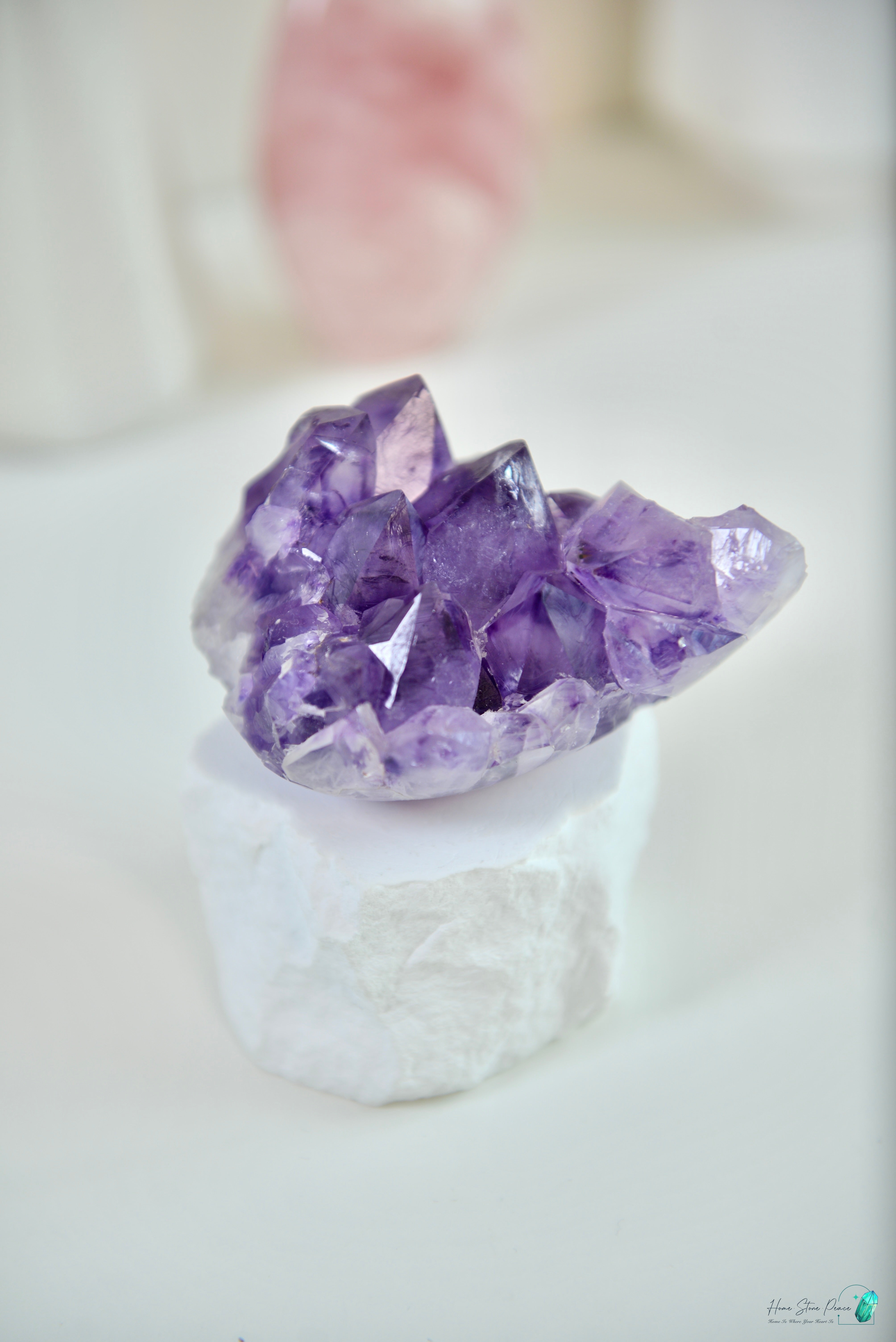 巴西半打磨紫水晶簇 ブラジル産アメジストクラスター