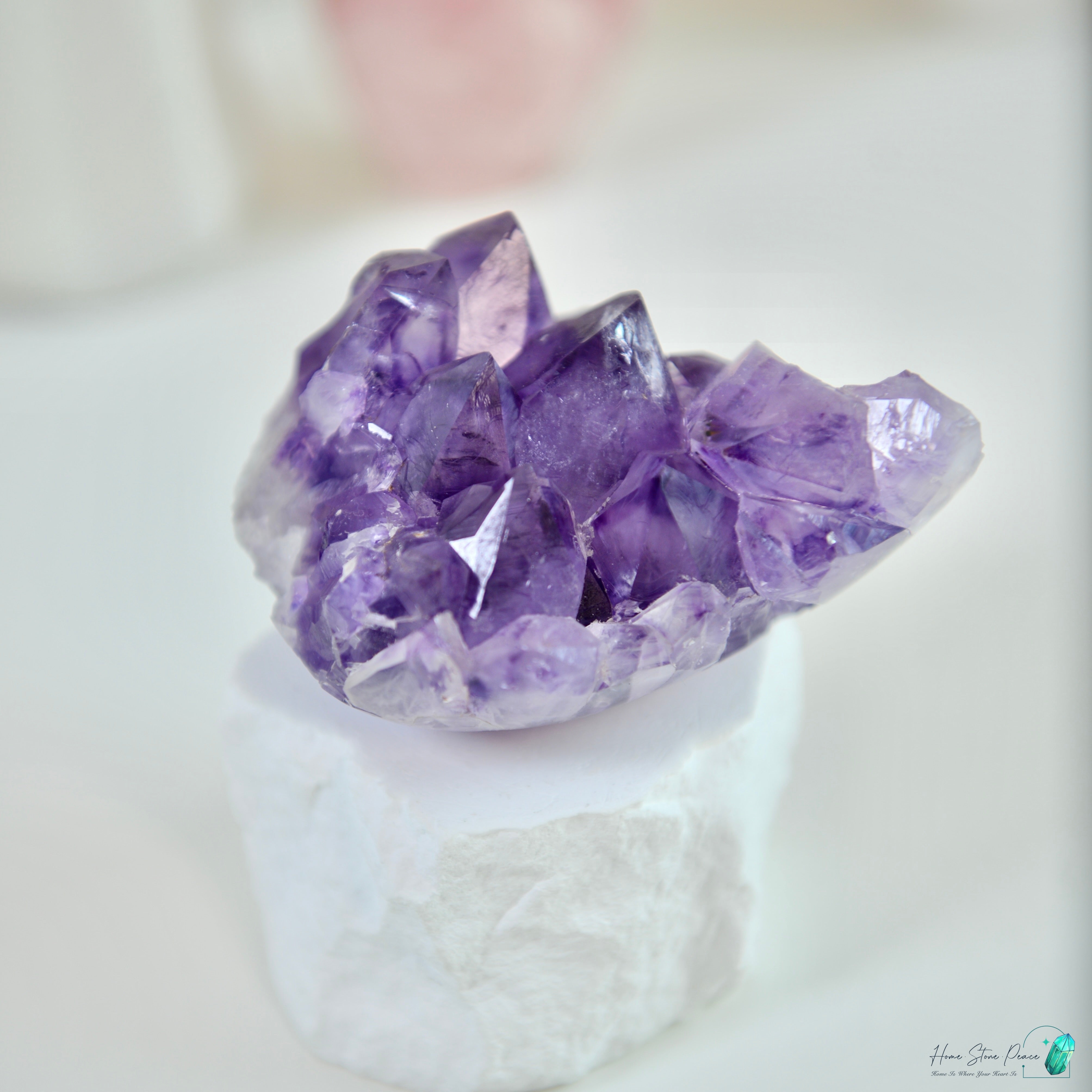 巴西半打磨紫水晶簇 ブラジル産アメジストクラスター