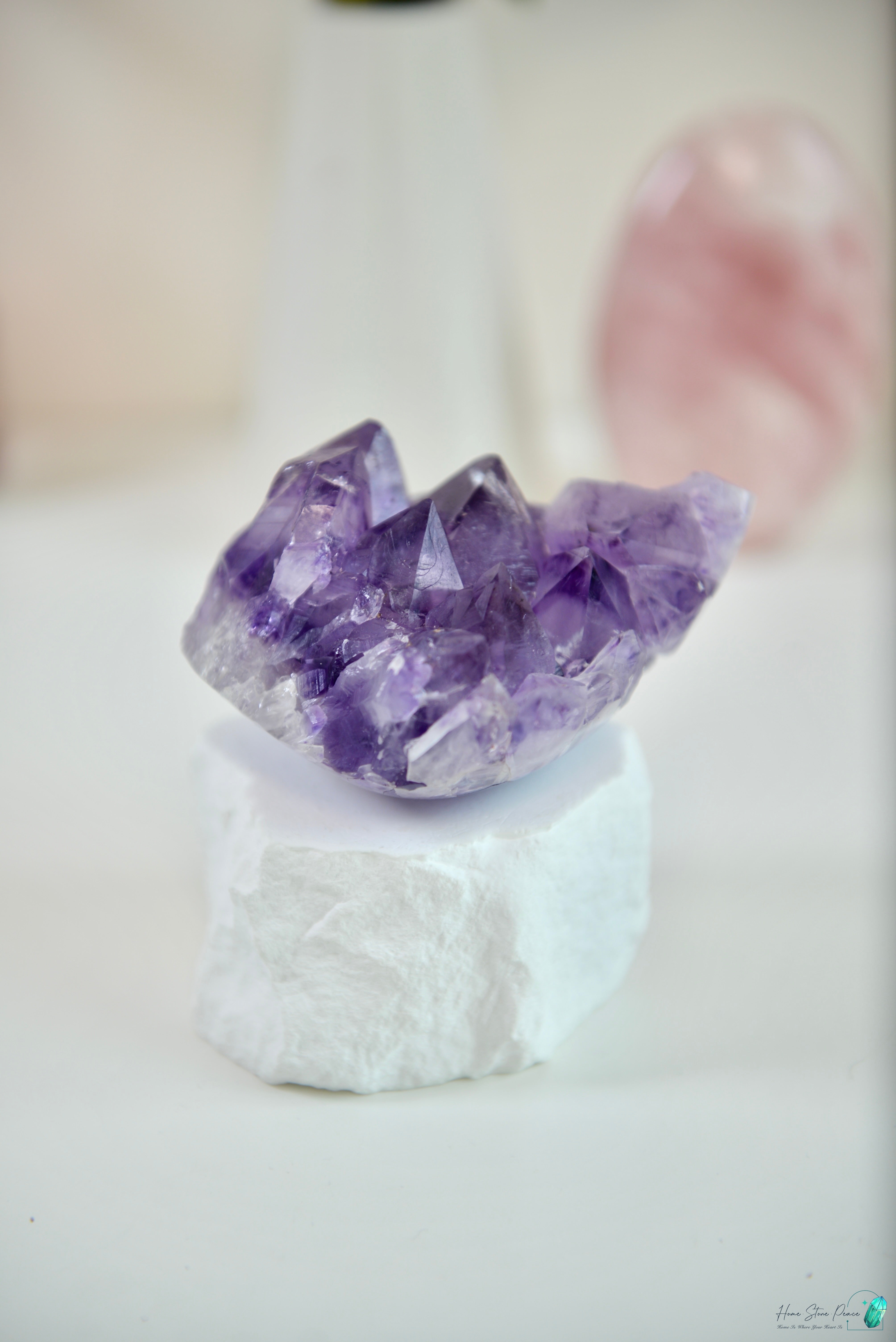 巴西半打磨紫水晶簇 ブラジル産アメジストクラスター