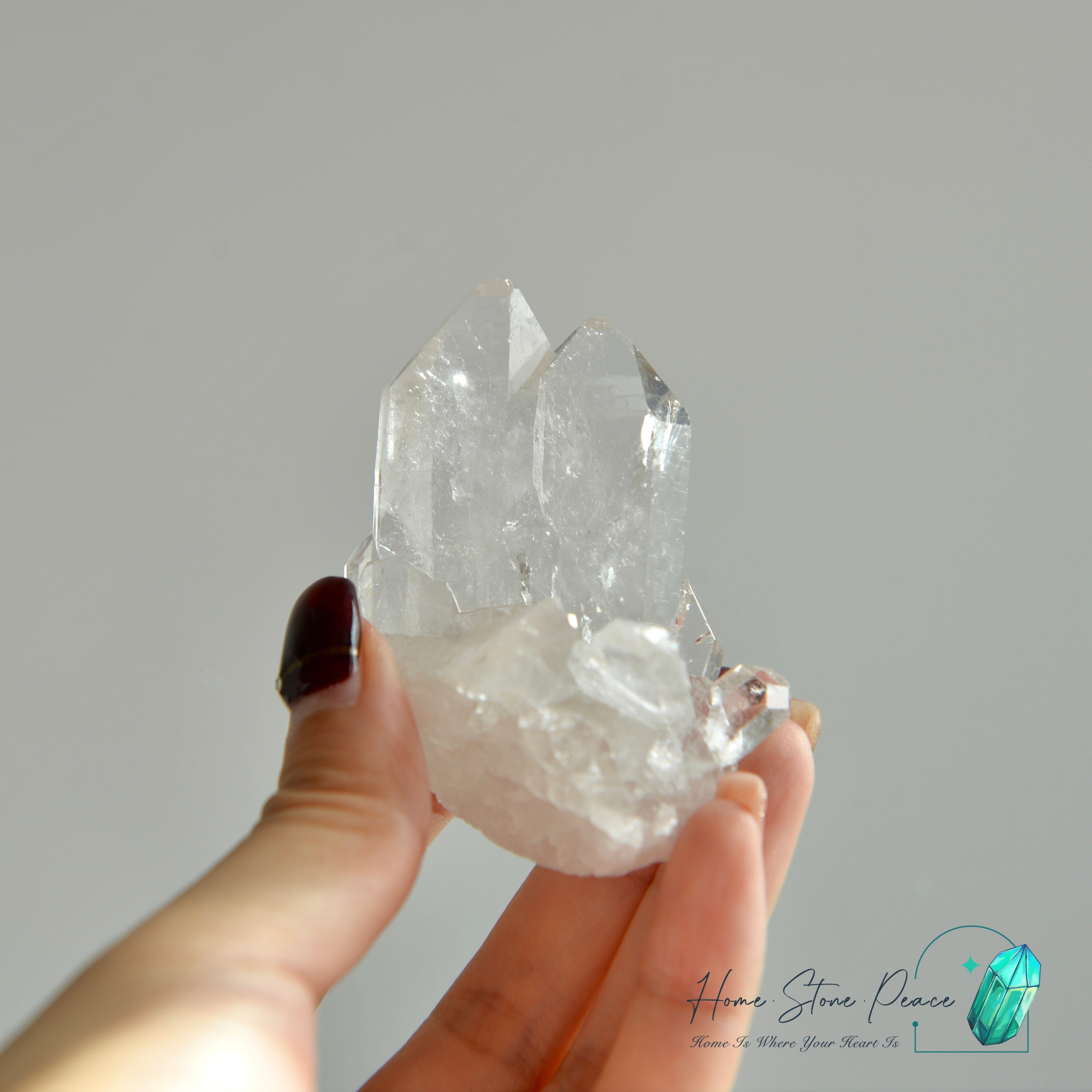 巴西白水晶簇 ブラジル産クリアクォーツクラスター