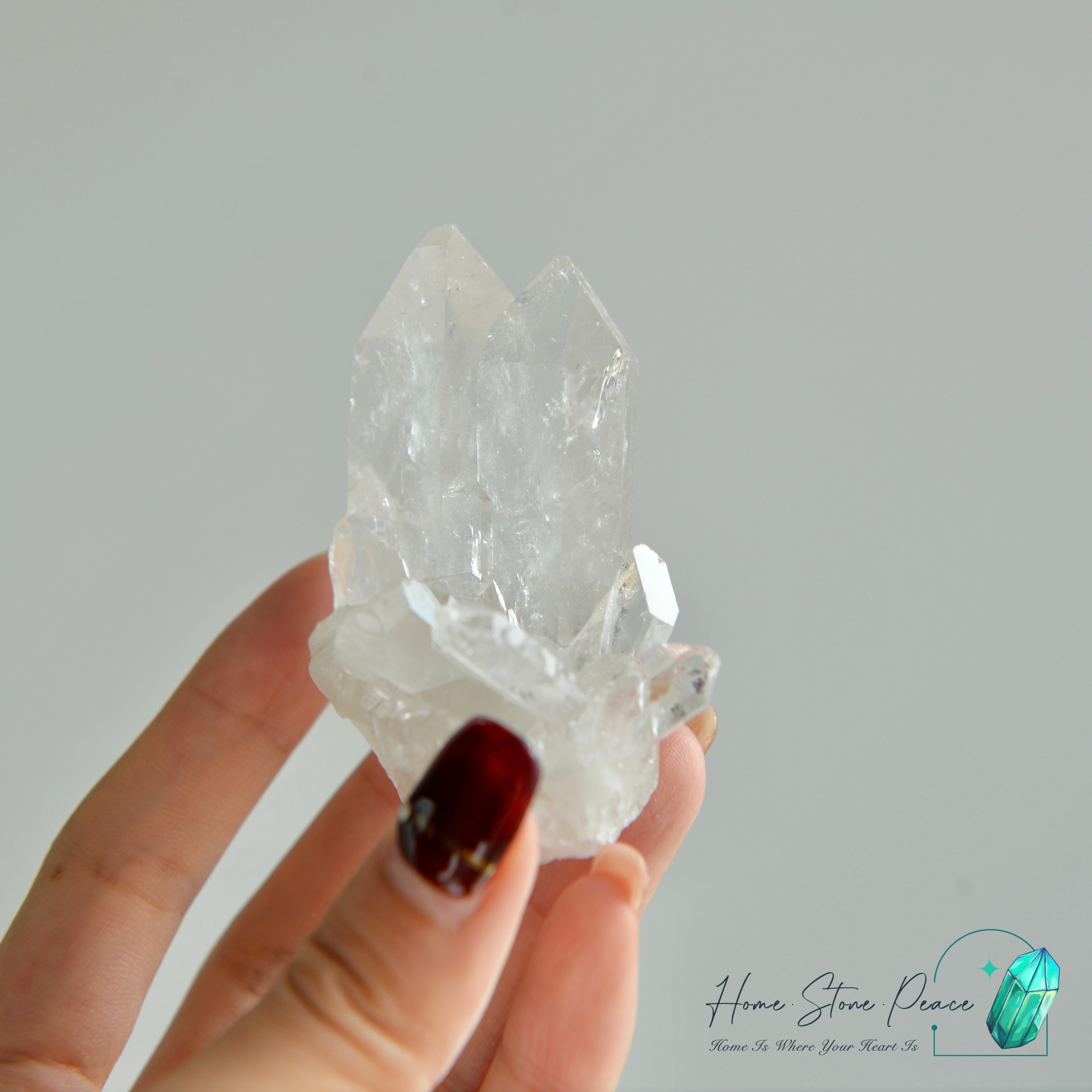 巴西白水晶簇 ブラジル産クリアクォーツクラスター