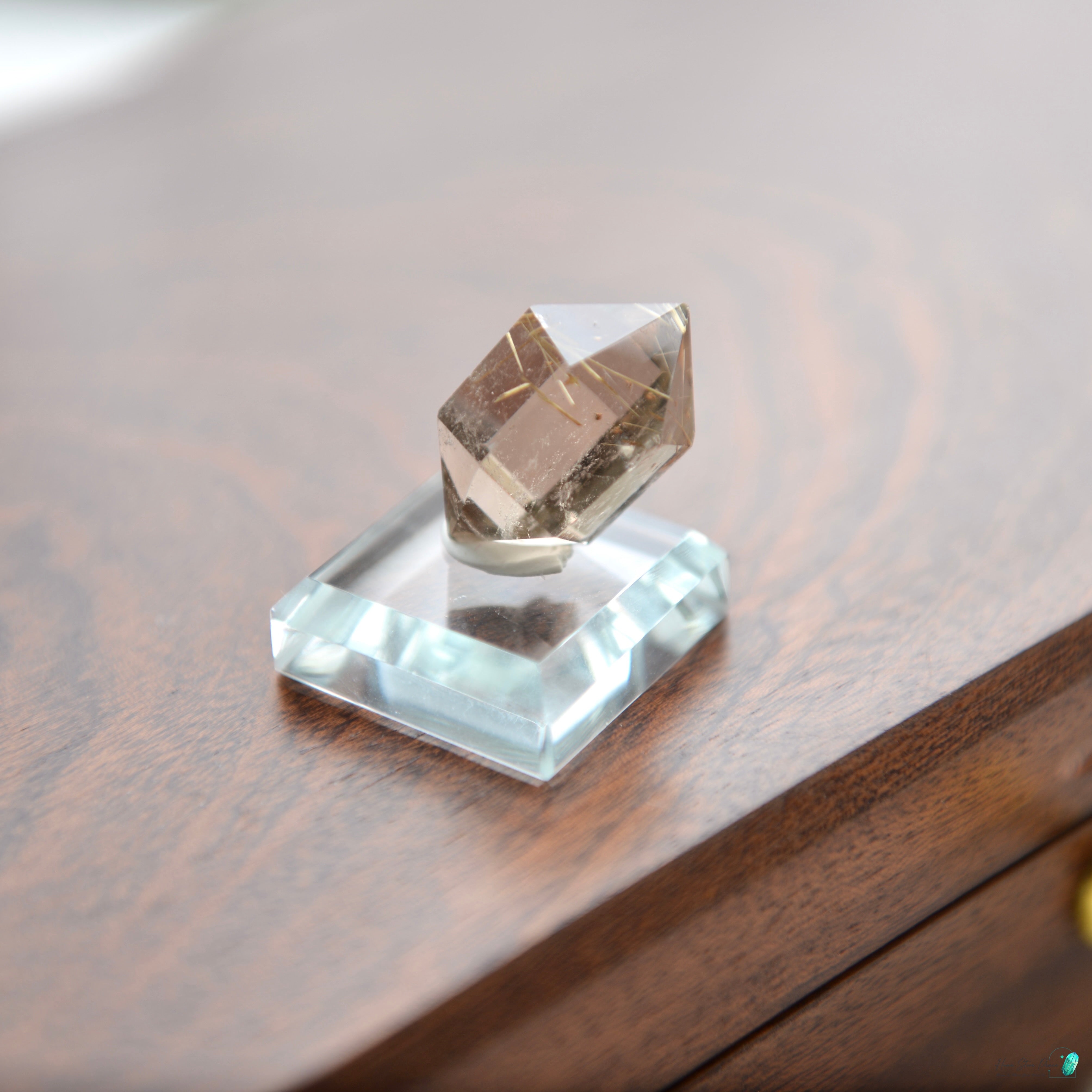 巴西雙尖金髮水晶 Brazilian Double Terminated Gold Rutilated Quartz