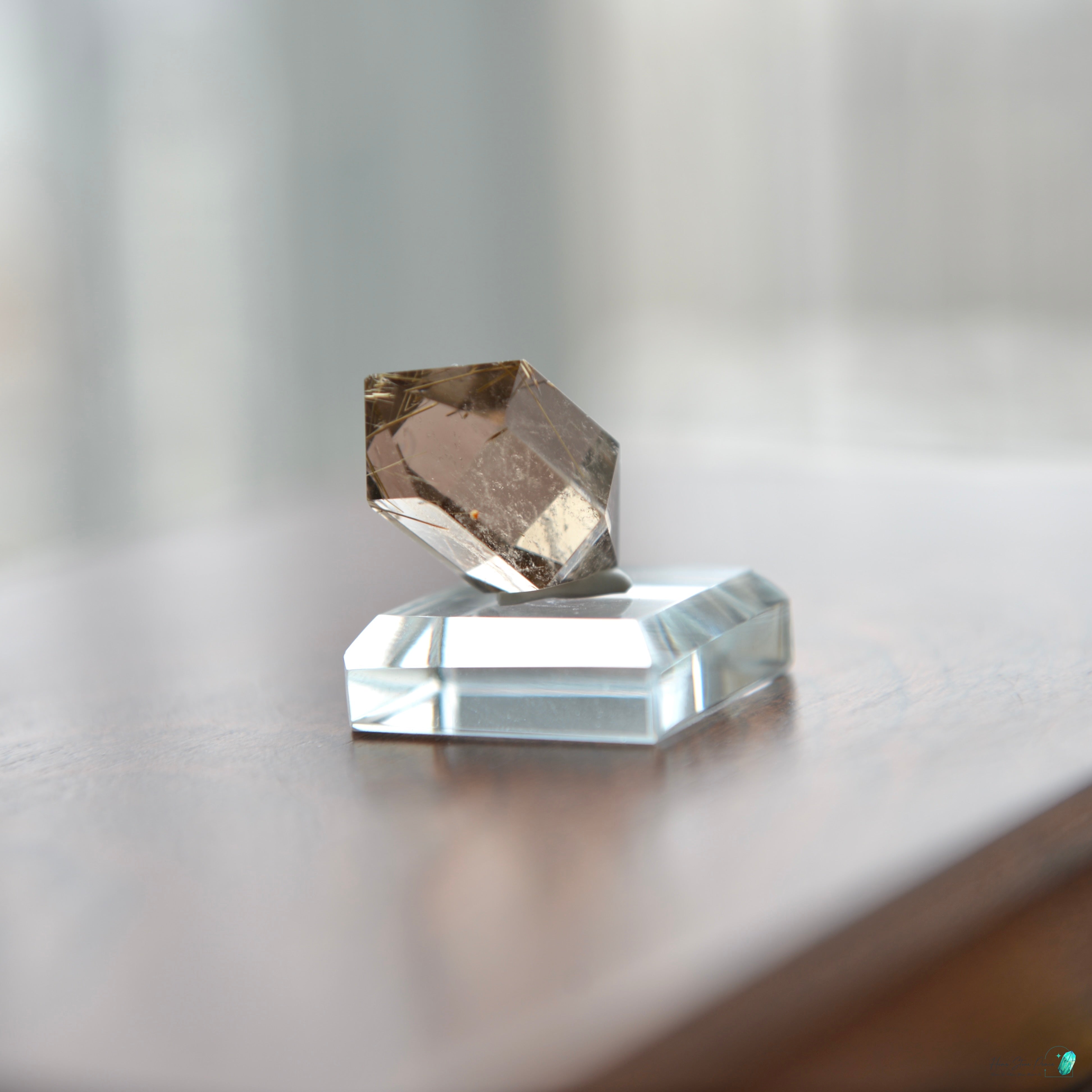 巴西雙尖金髮水晶 Brazilian Double Terminated Gold Rutilated Quartz