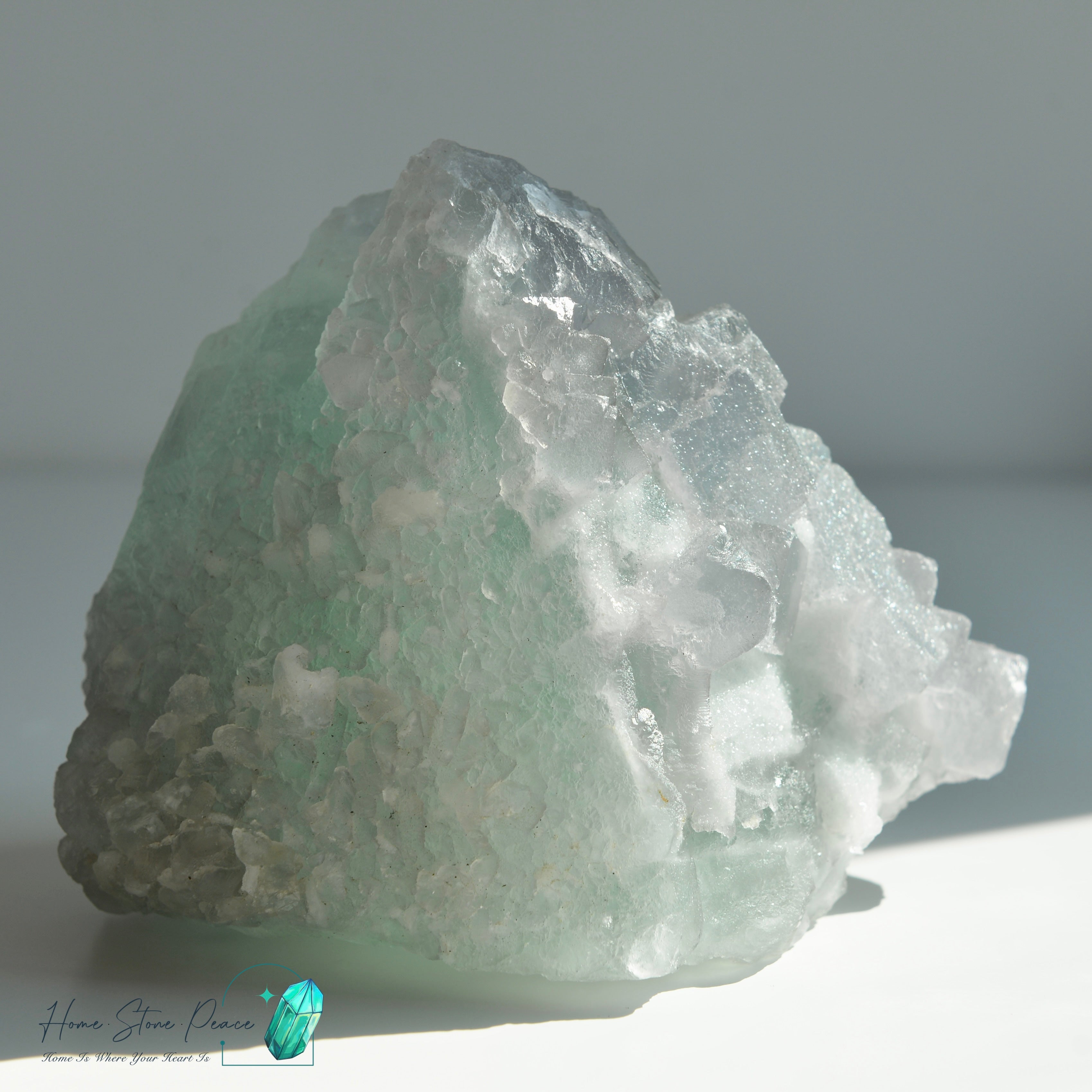 綠紫螢石小山丘連底座 Green and Purple Fluorite Mountain with Stand