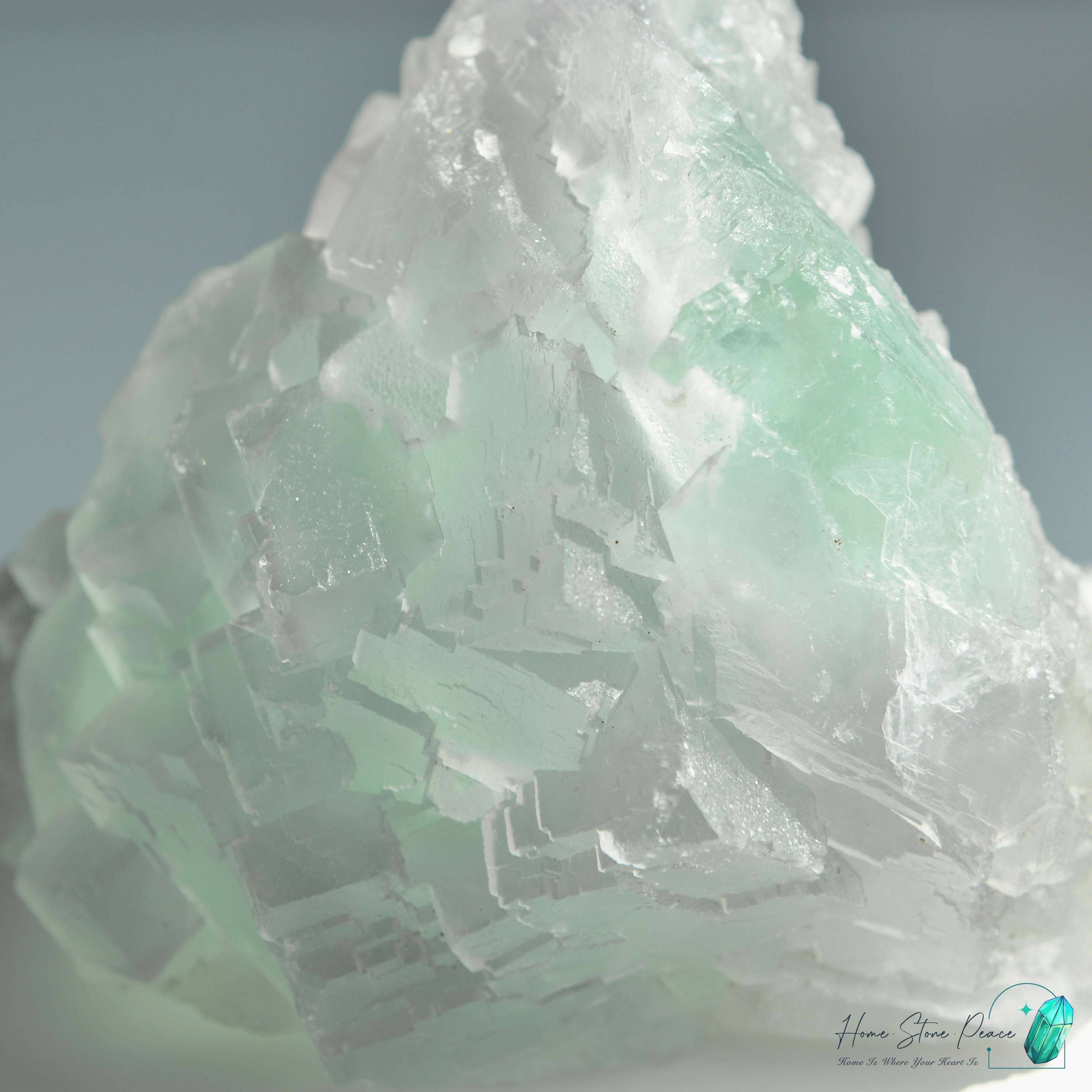 綠紫螢石小山丘連底座 Green and Purple Fluorite Mountain with Stand