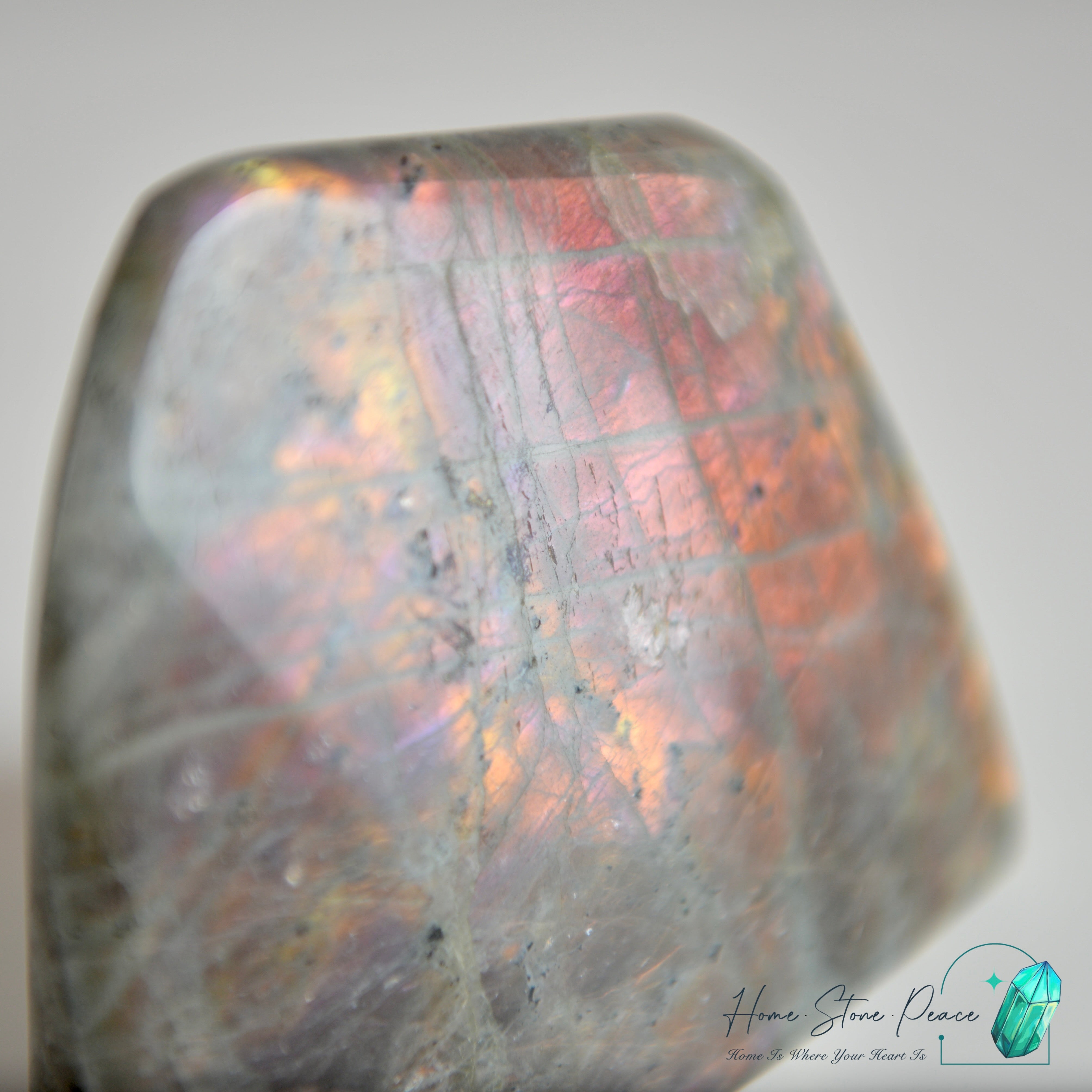 拉長石隨形 Labradorite Free Form (Single-Sided)