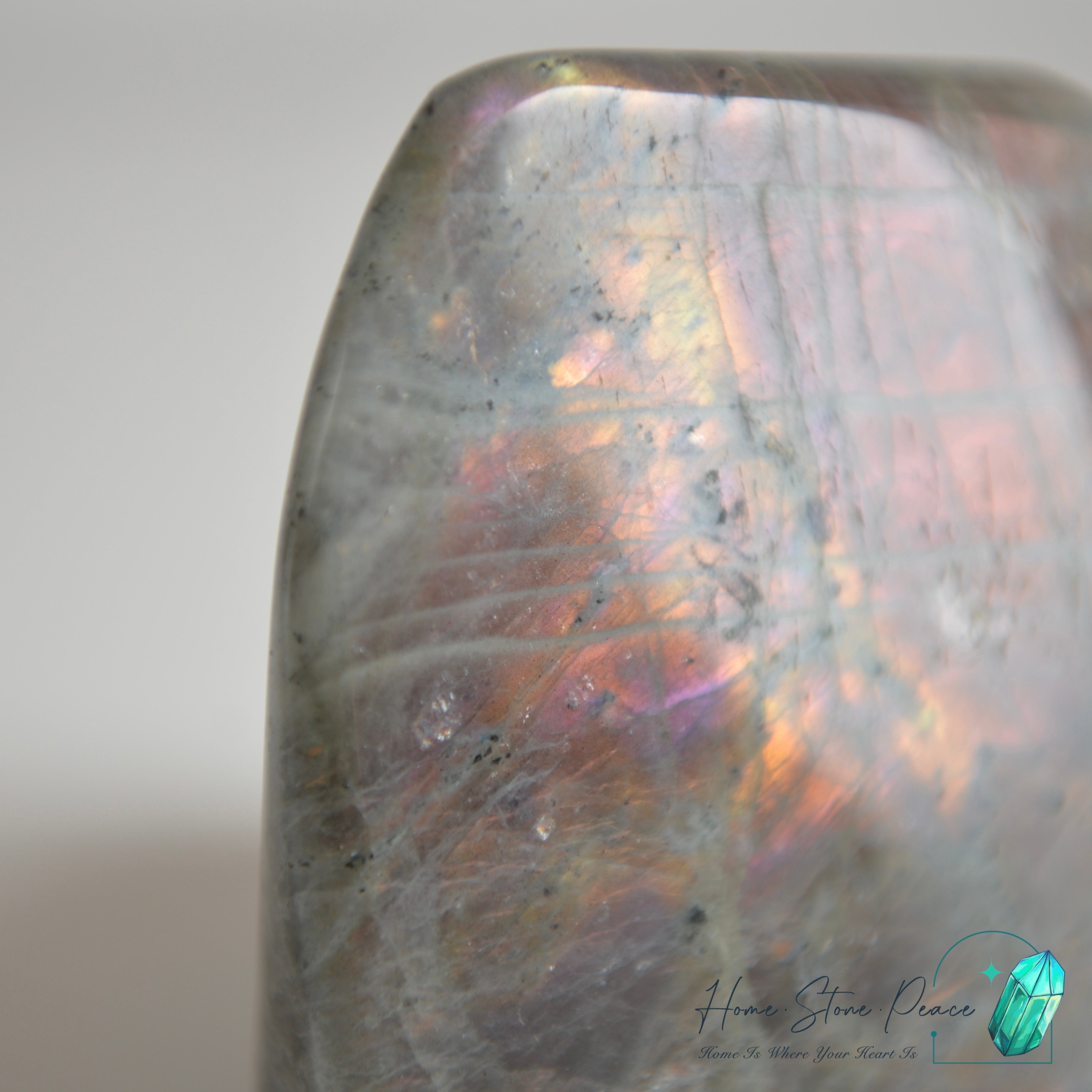 拉長石隨形 Labradorite Free Form (Single-Sided)