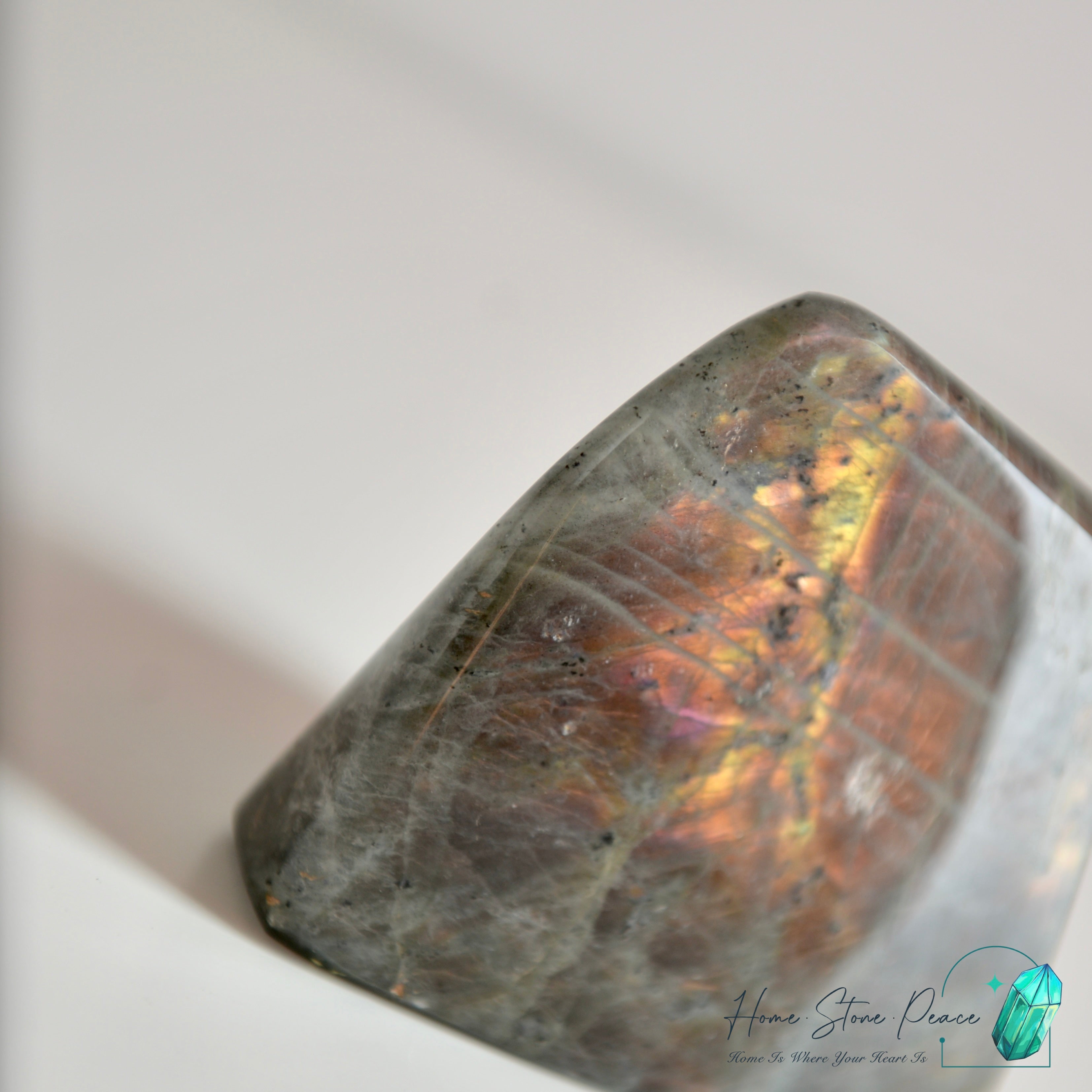 拉長石隨形 Labradorite Free Form (Single-Sided)