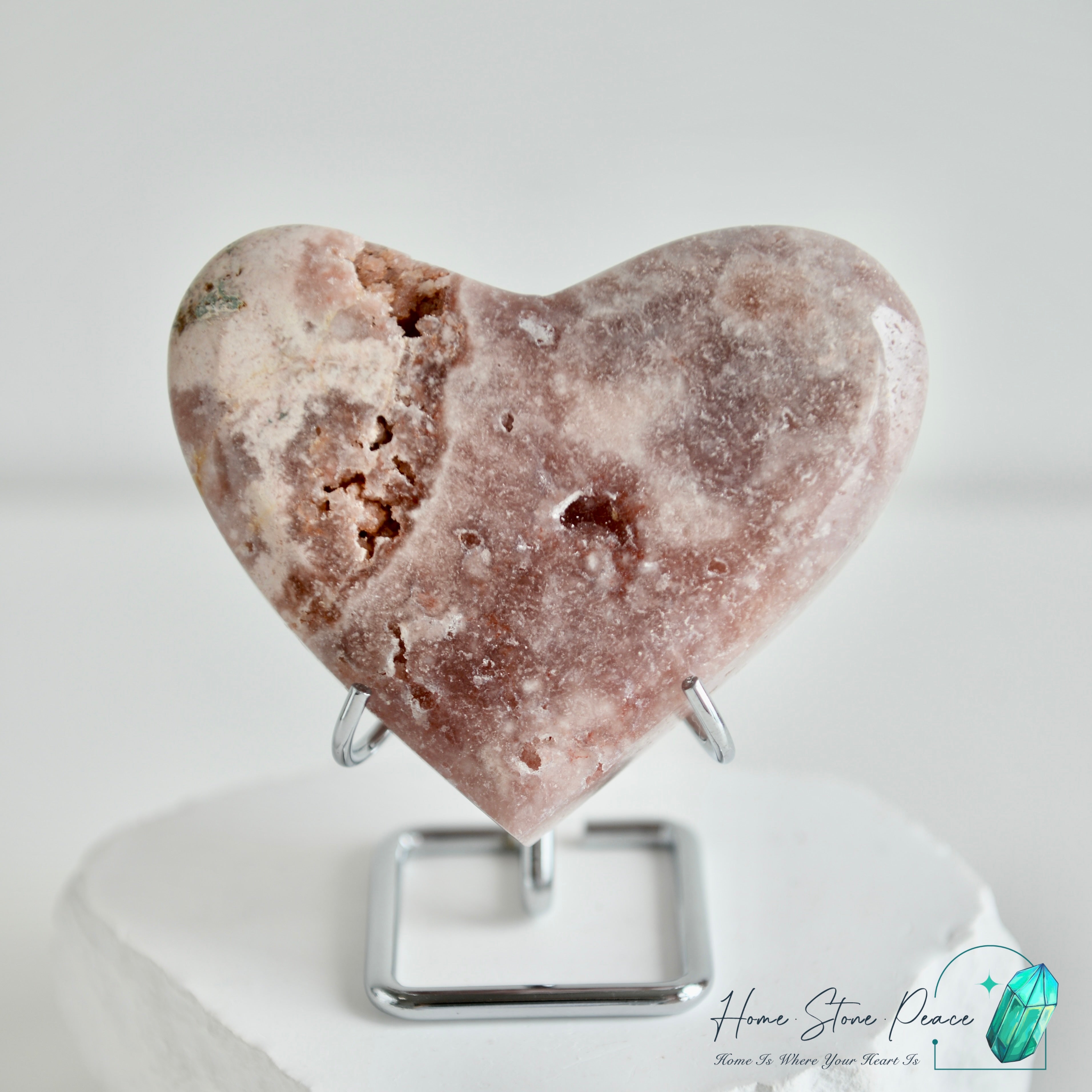 粉紅紫水晶心 ピンクアメジストハート