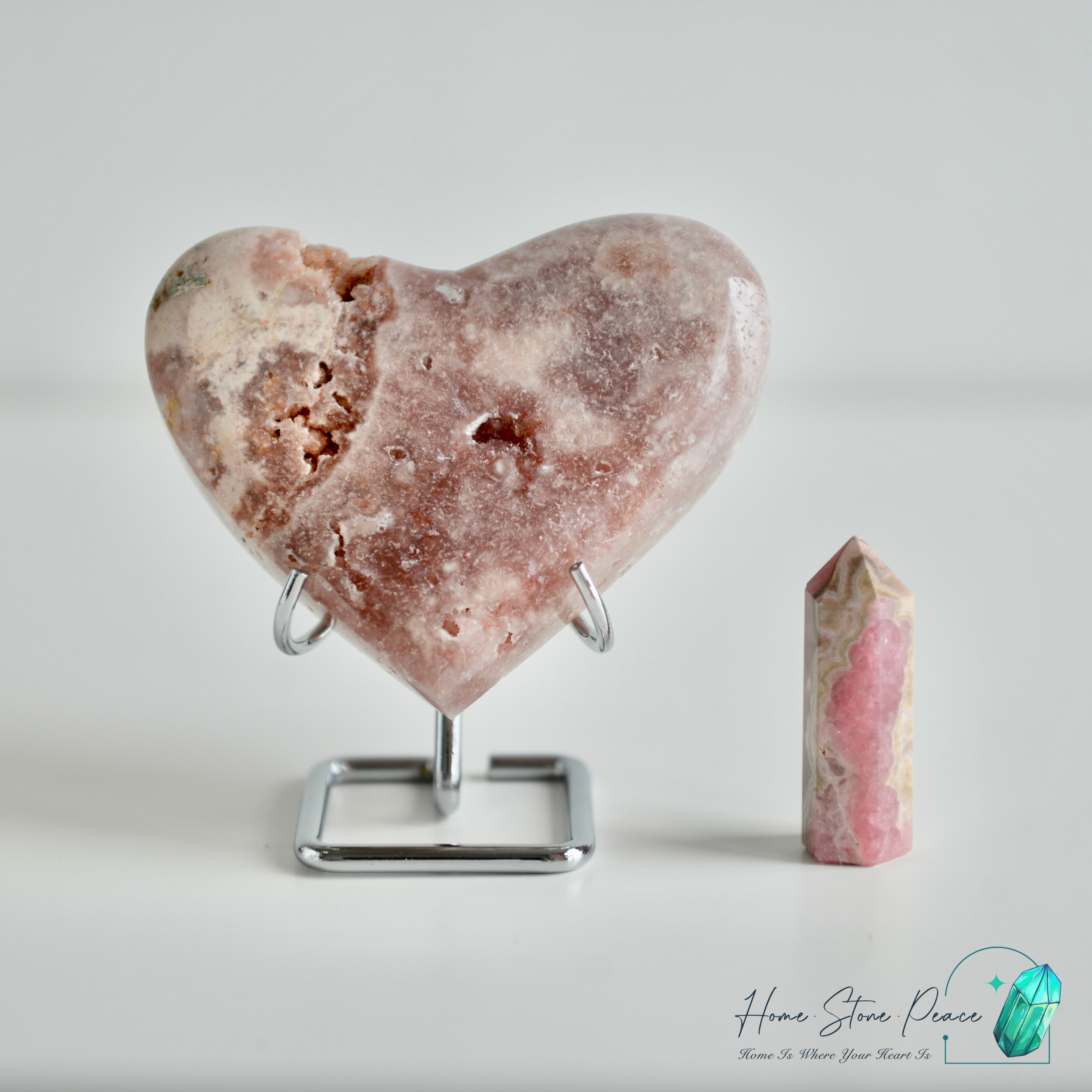 粉紅紫水晶心 ピンクアメジストハート