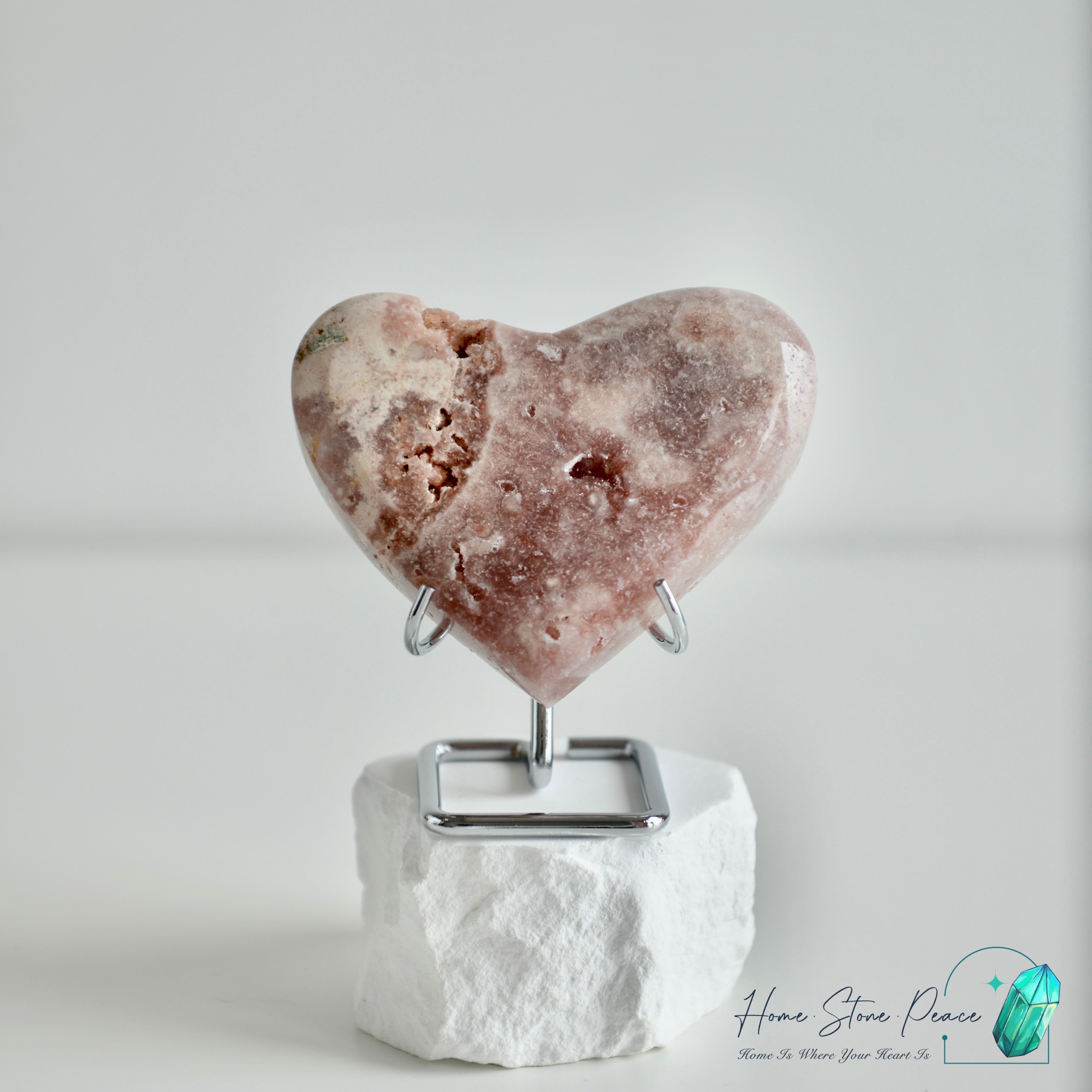 粉紅紫水晶心 ピンクアメジストハート