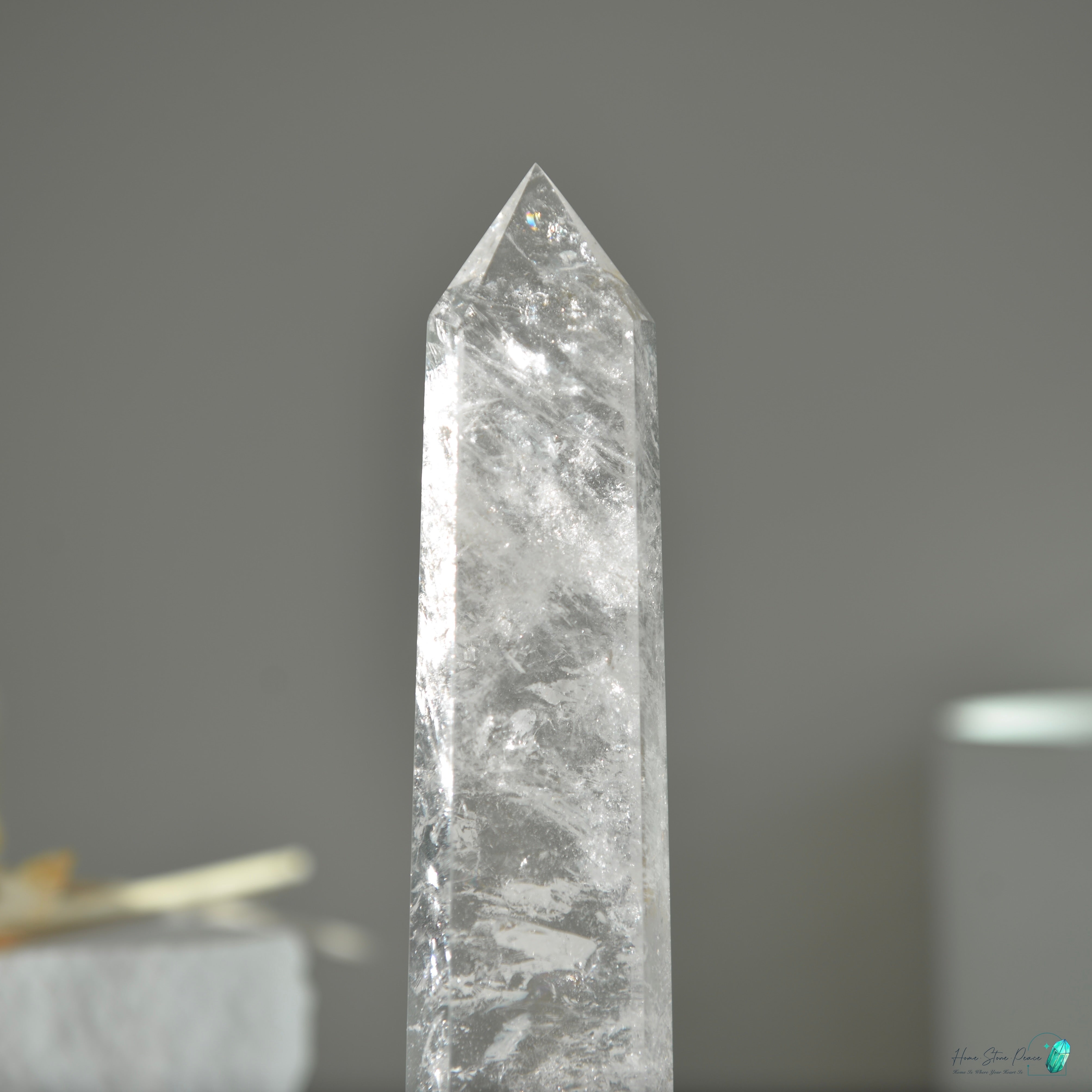 白水晶柱(大) Large Clear Quartz Tower