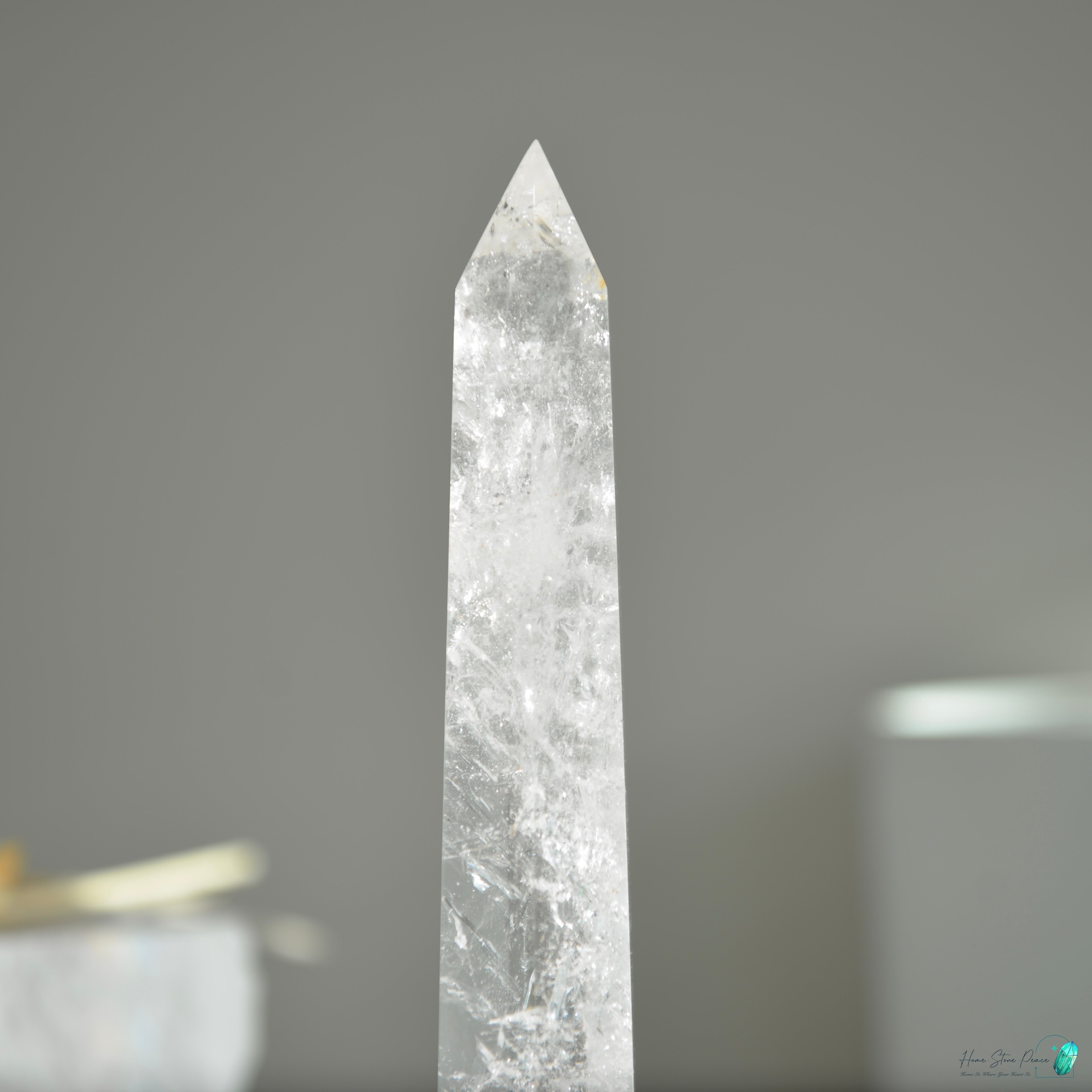 白水晶柱(大) Large Clear Quartz Tower