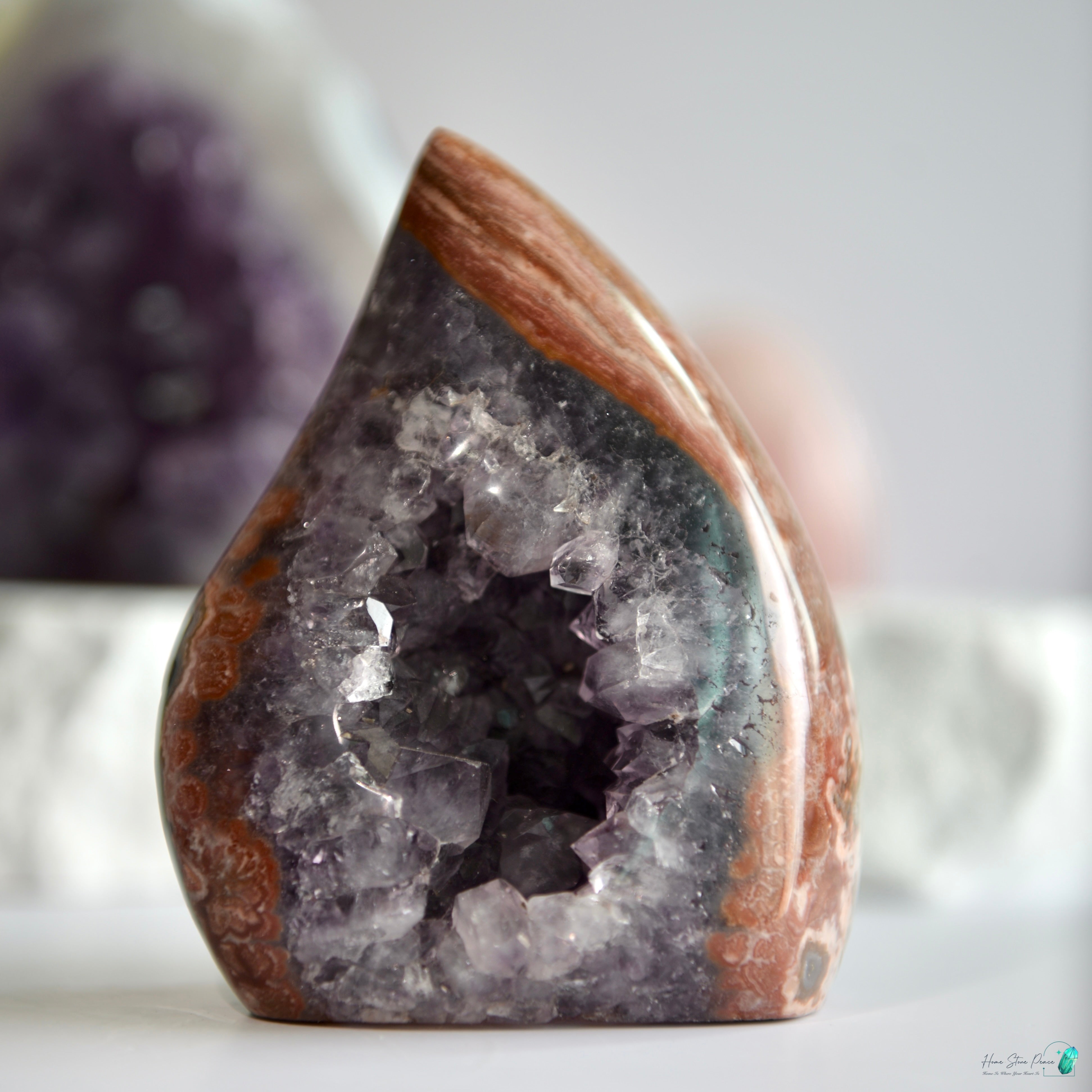 紅碧玉邊紫水晶火焰 Red Jasper Amethyst Flame