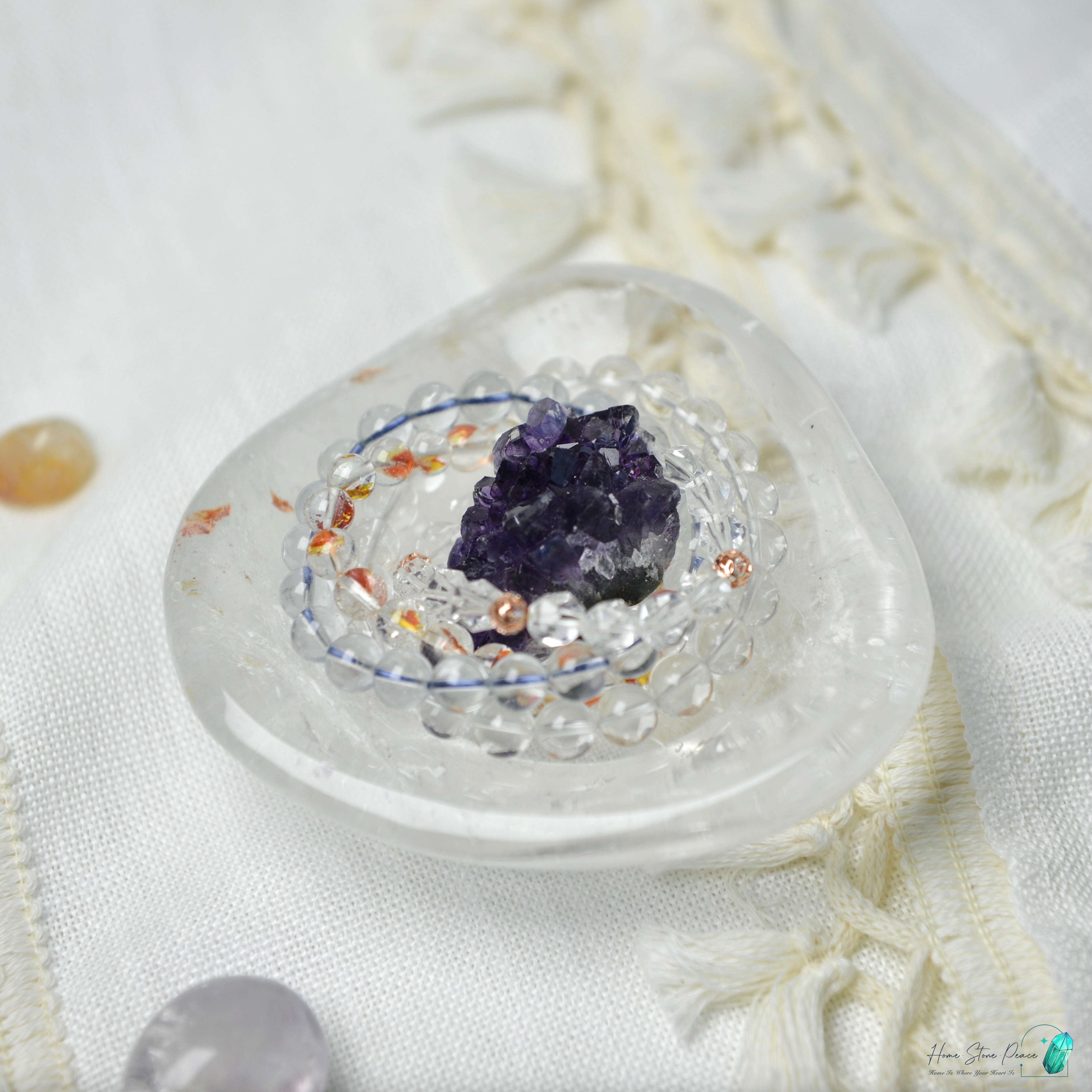 白水晶碟 Clear Quartz Dish