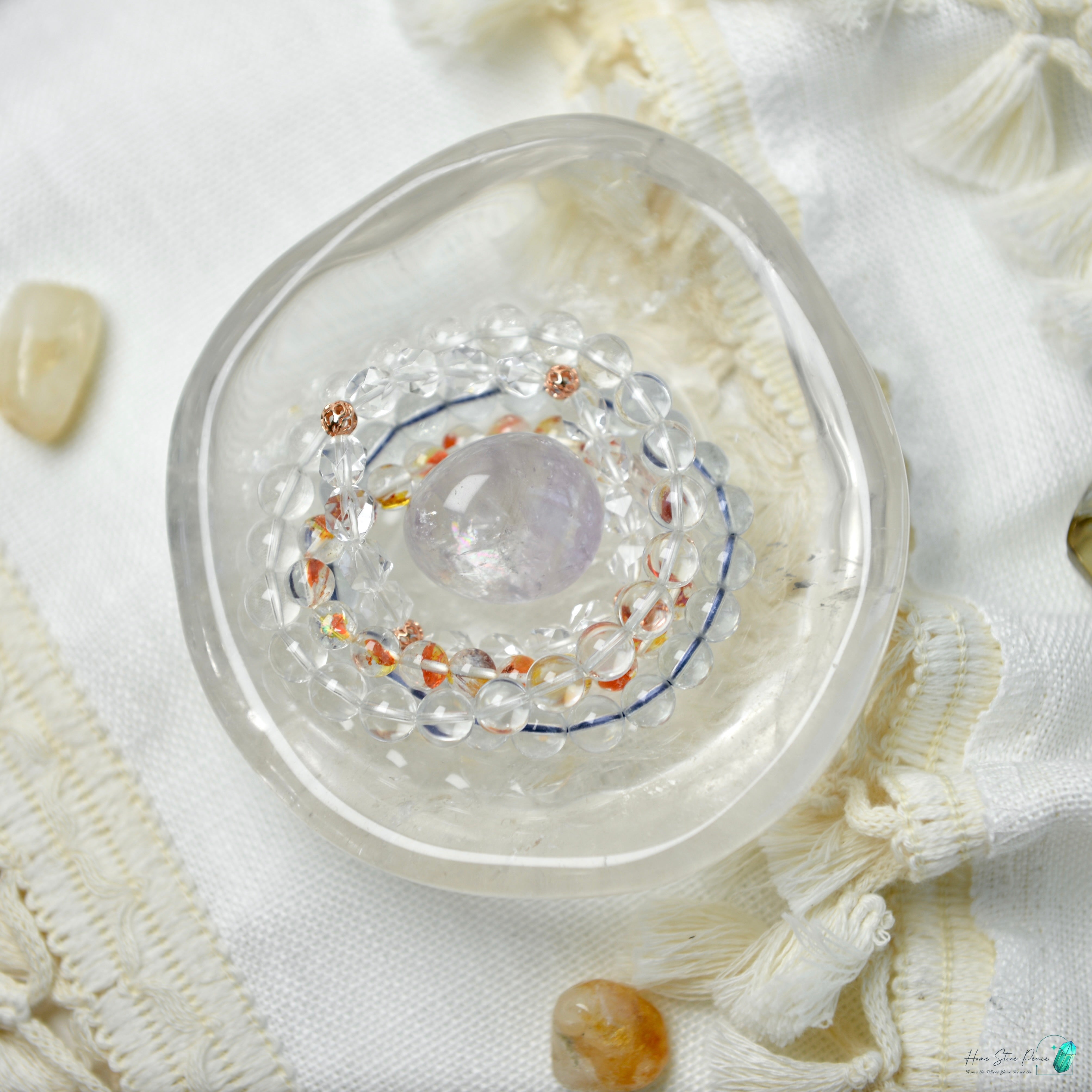 白水晶碟 Clear Quartz Dish