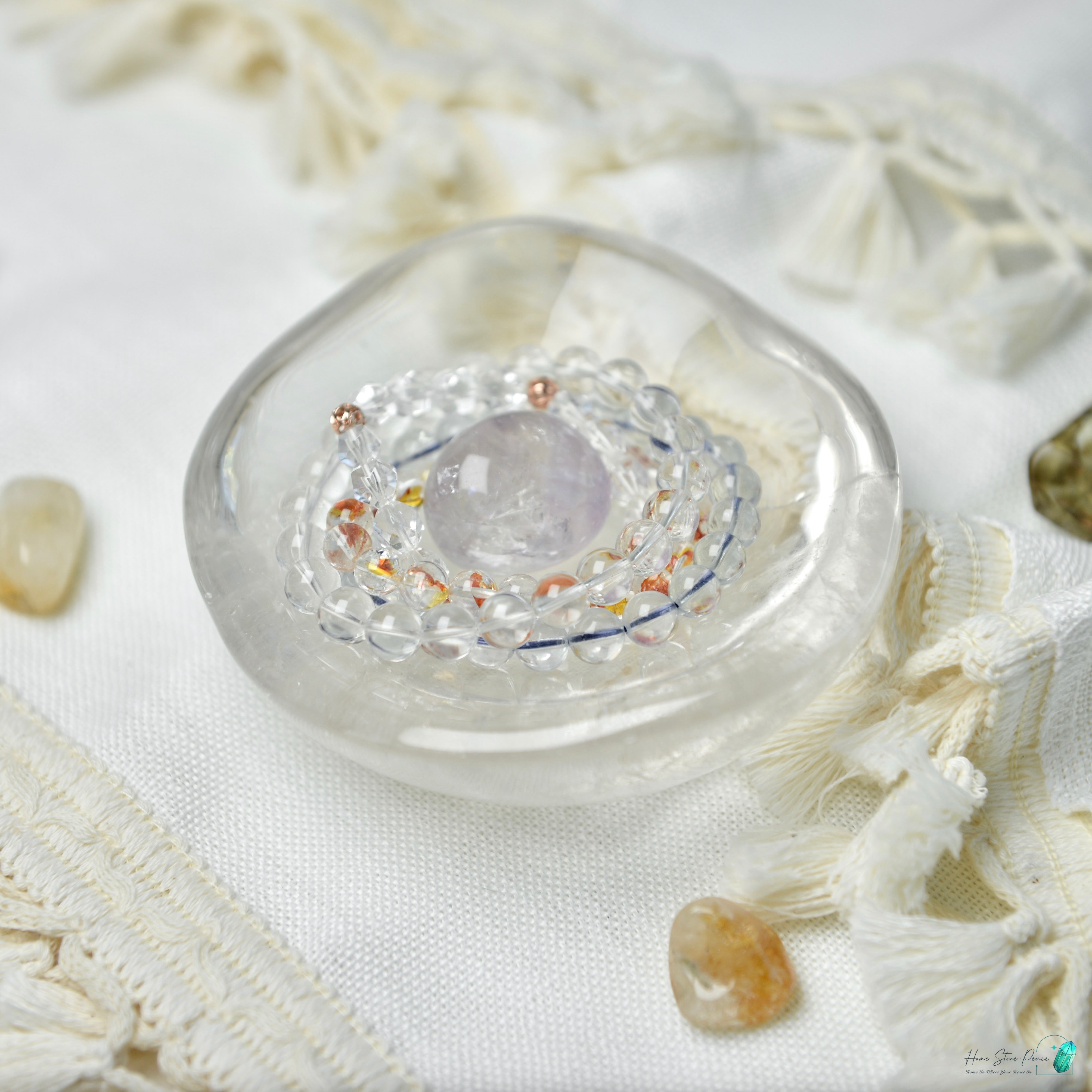 白水晶碟 Clear Quartz Dish
