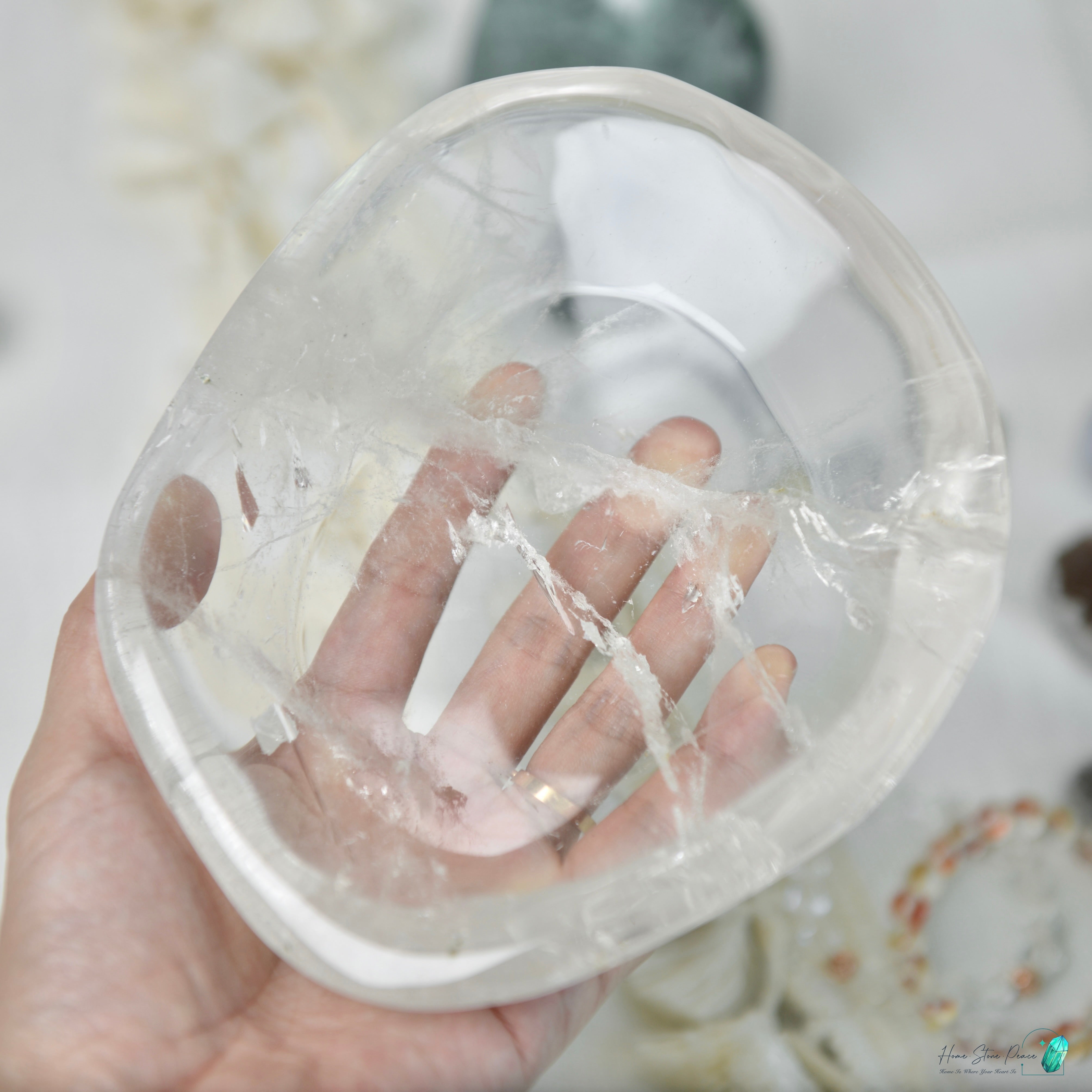 白水晶碟(大) Clear Quartz Dish (Large)