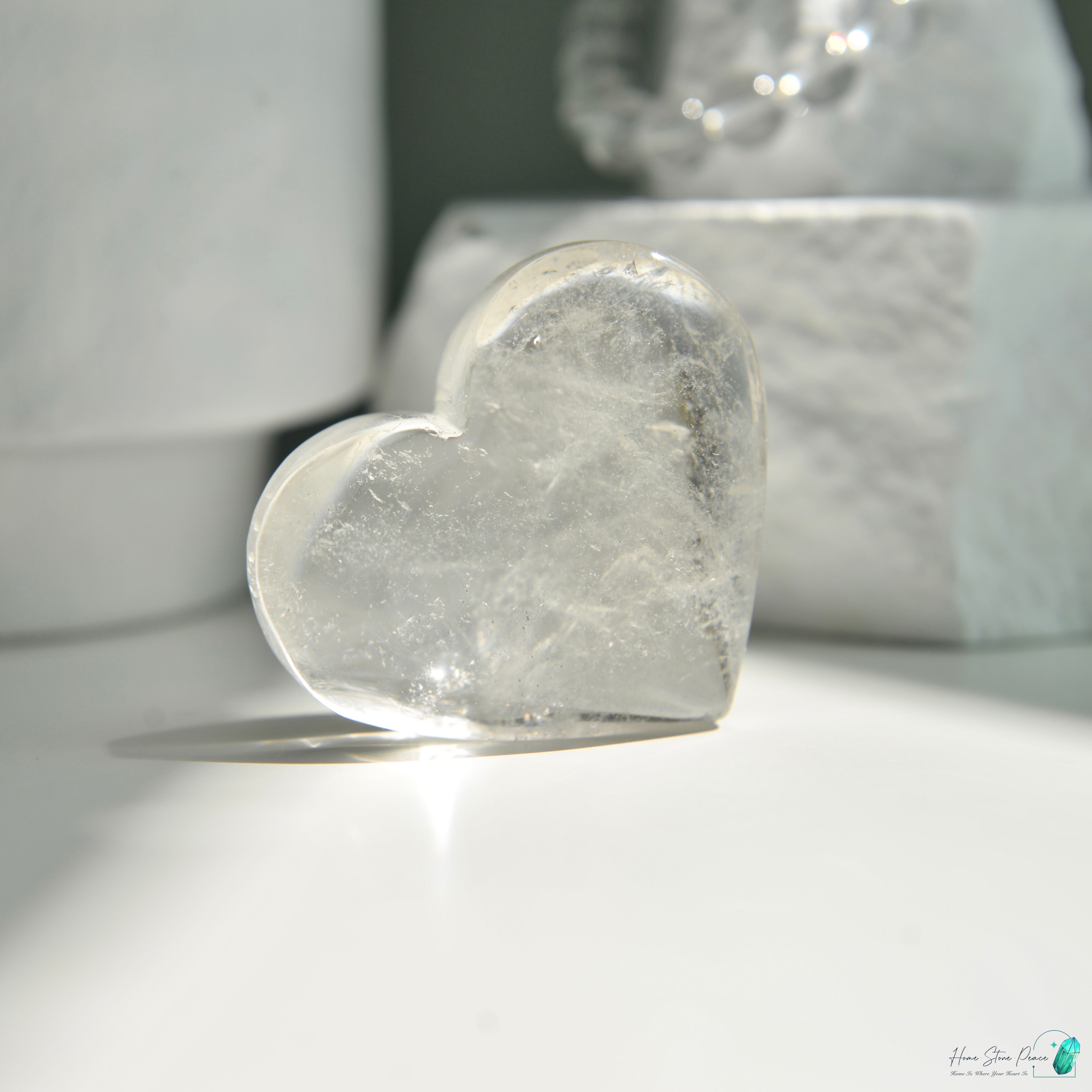 白水晶心 Clear Quartz Heart