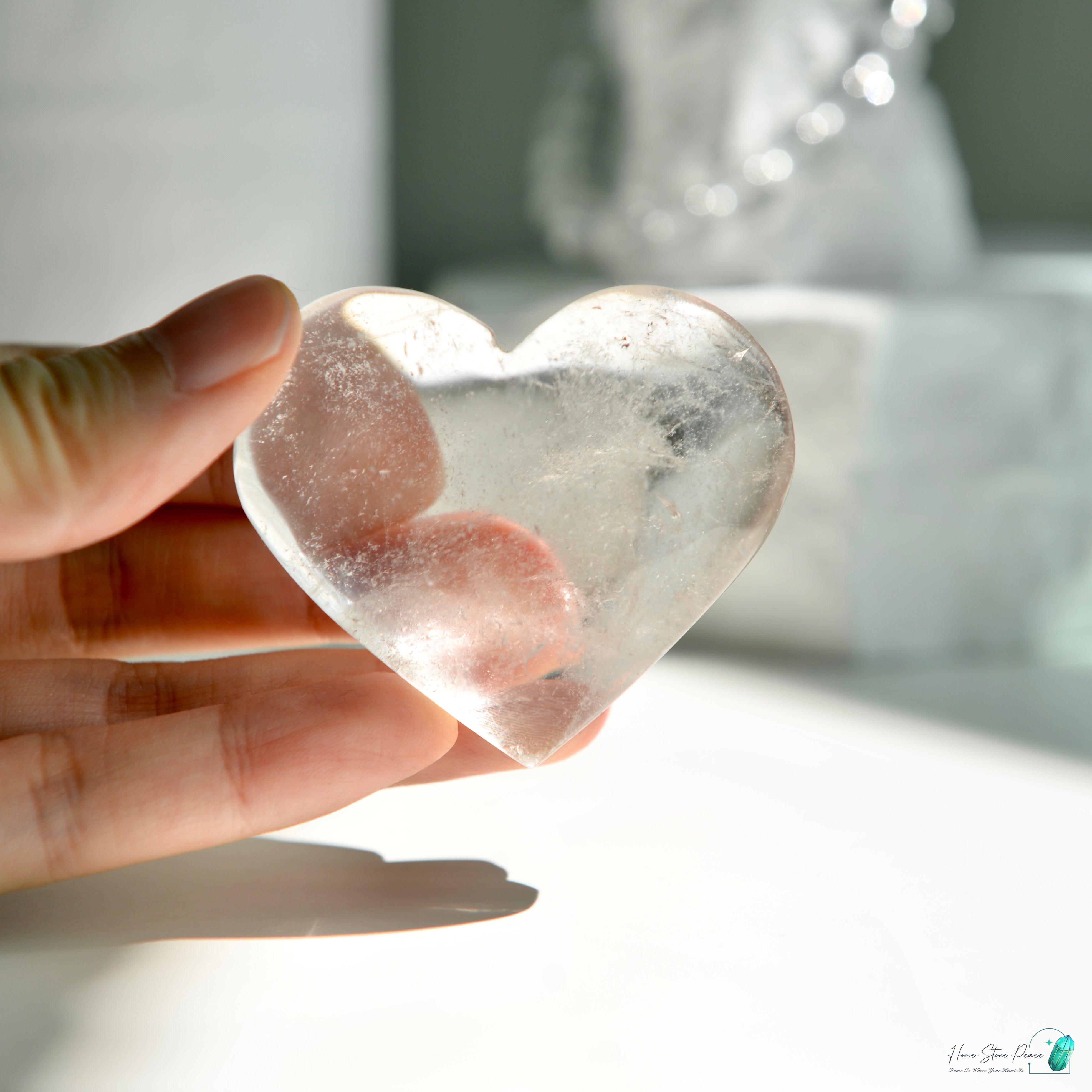 白水晶心 Clear Quartz Heart