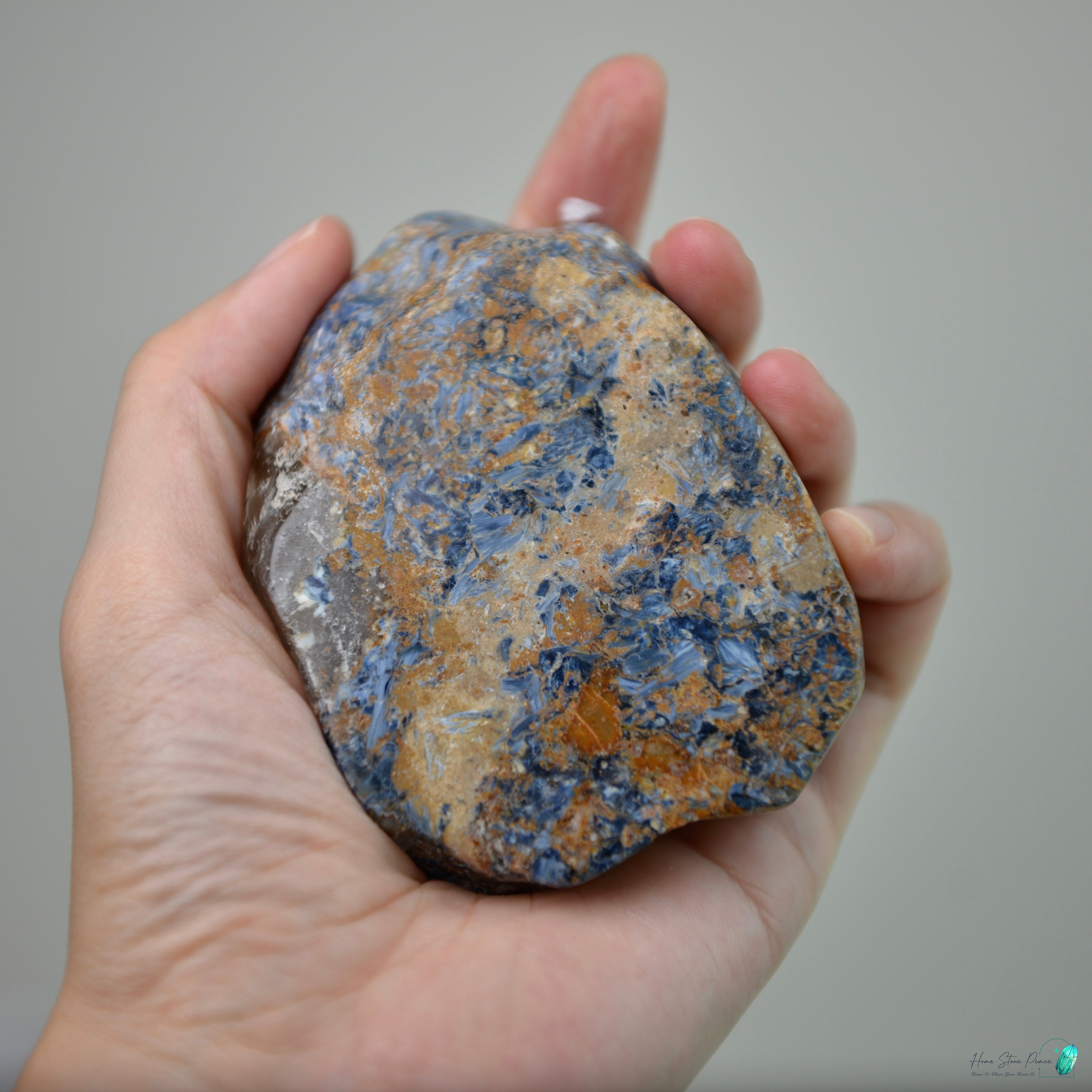 彼得石茶晶共生原石 Pietersite with Smoky Quartz Cluster