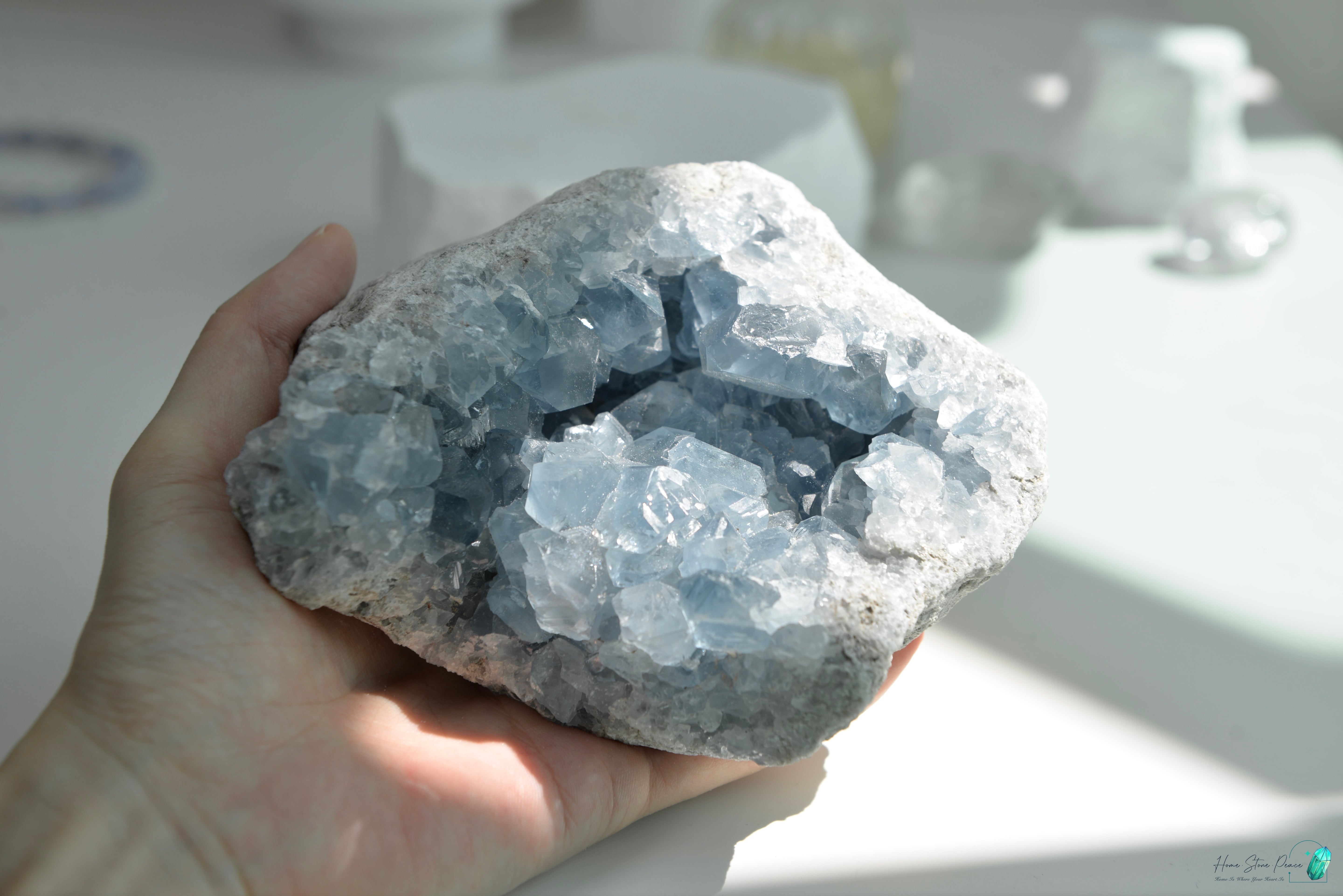 天青石原石(大） セレスタイトクラスター(大)