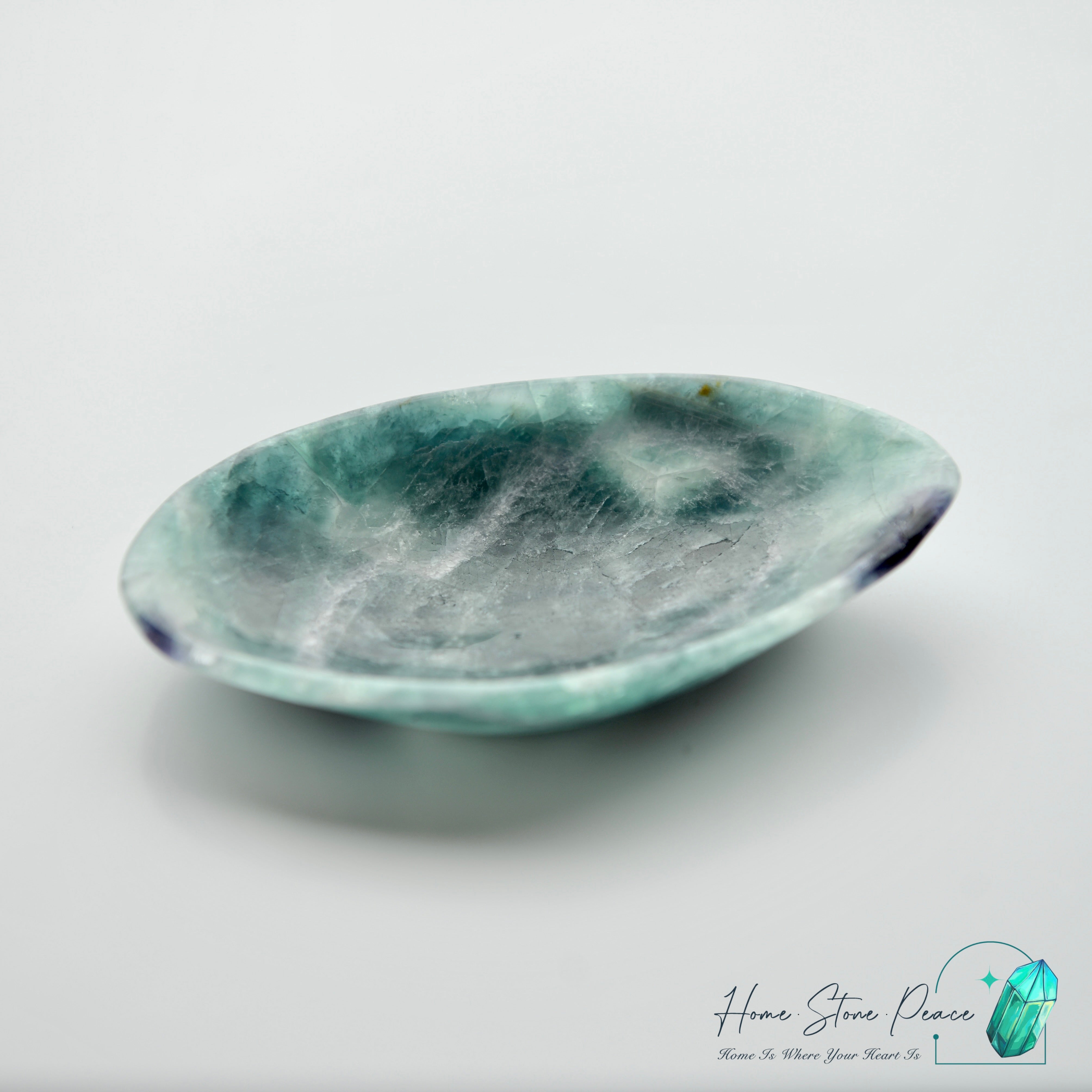 綠紫螢石小碟 Green and Purple Fluorite Trinket Dish