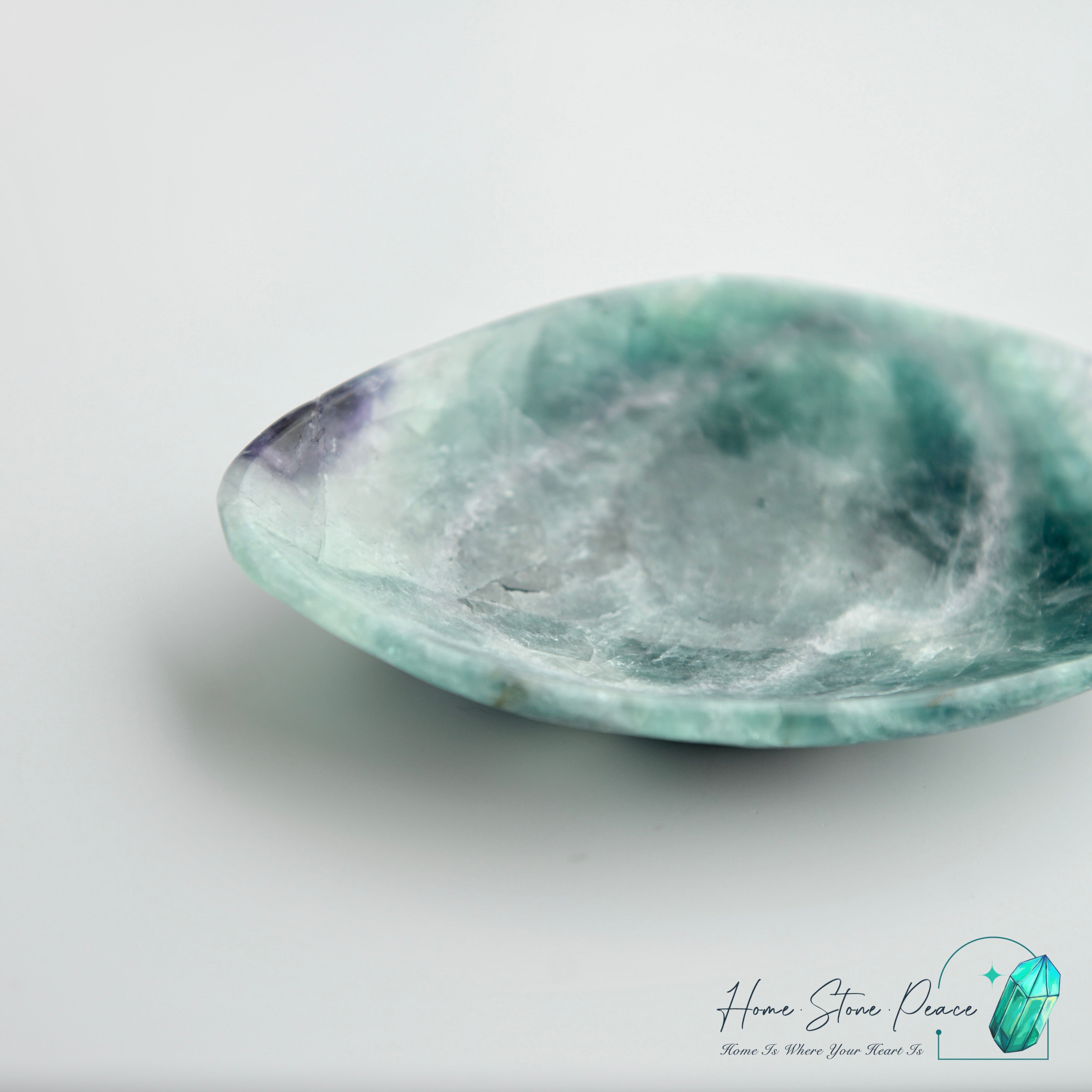 綠紫螢石小碟 Green and Purple Fluorite Trinket Dish