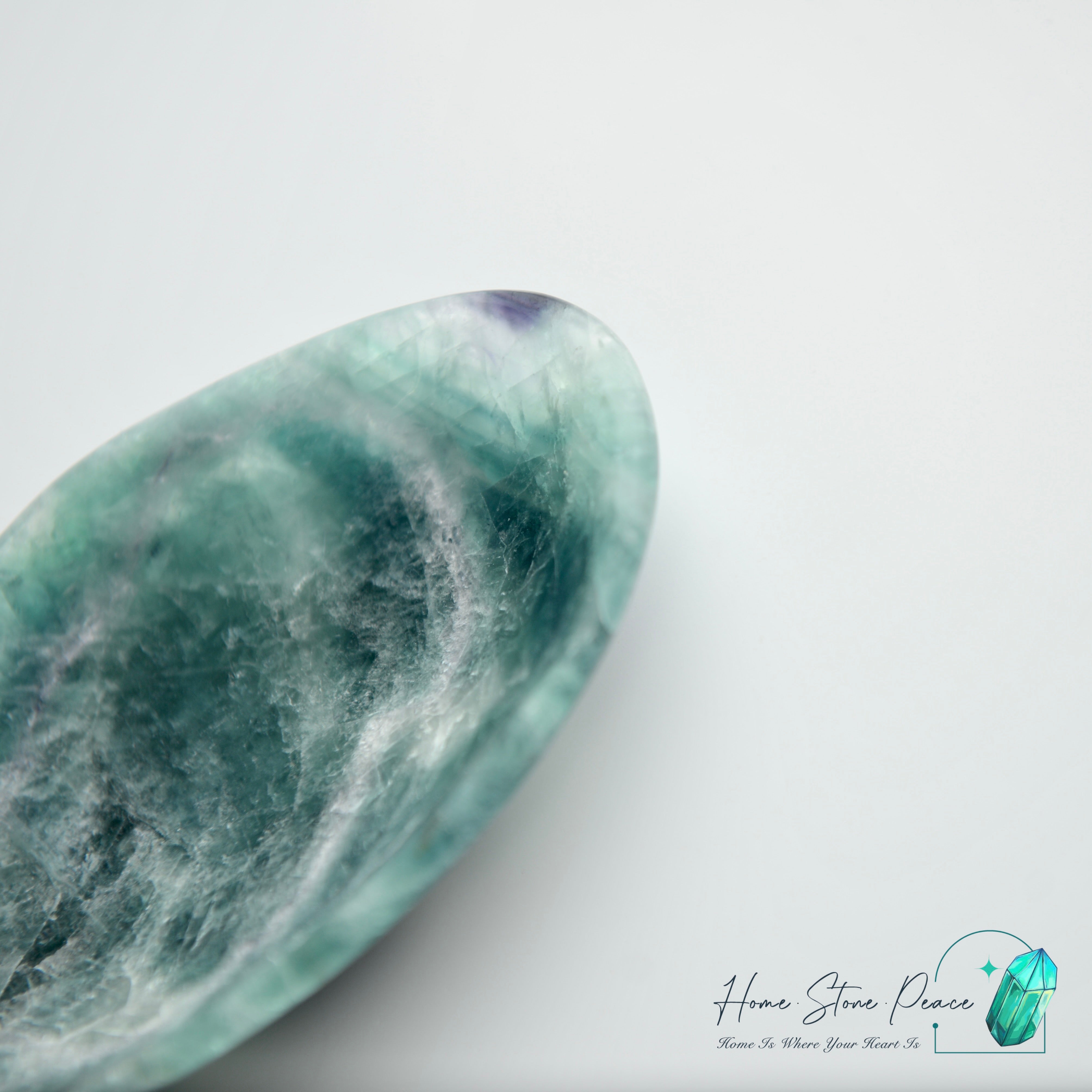 綠紫螢石小碟 Green and Purple Fluorite Trinket Dish