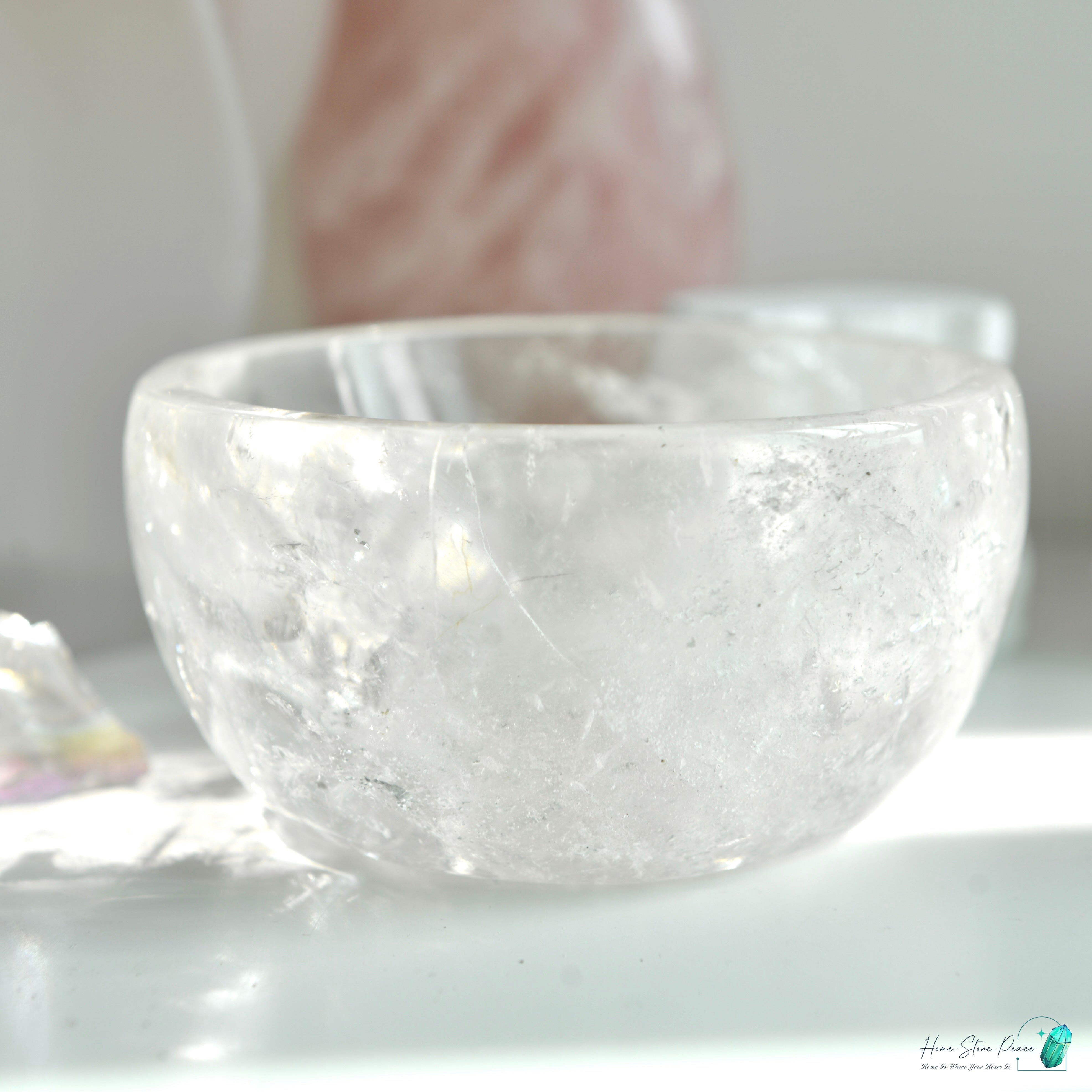 白水晶碗 Clear Quartz Bowl