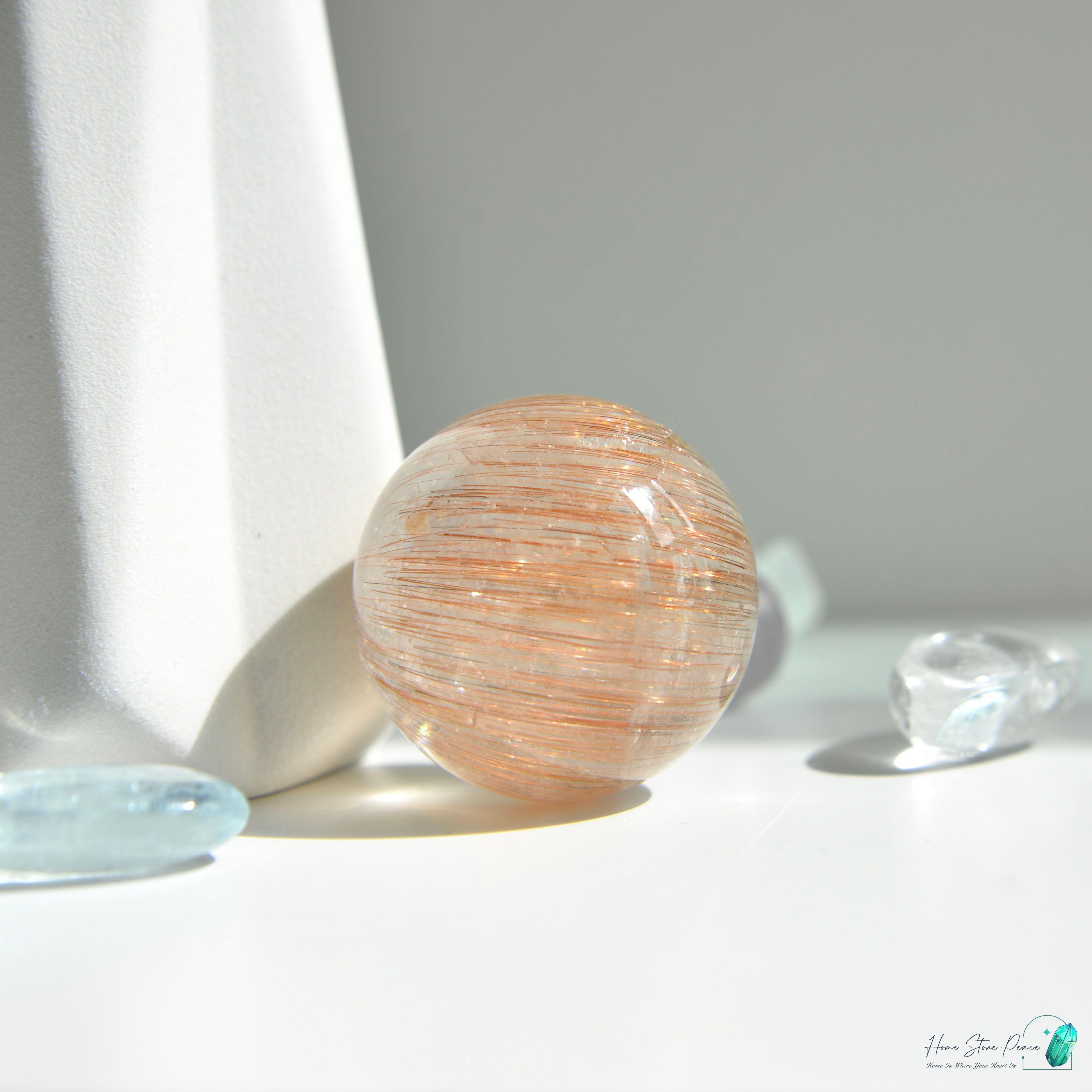 巴西金髮晶三角柱 ブラジル産ゴールドルチル三角塔