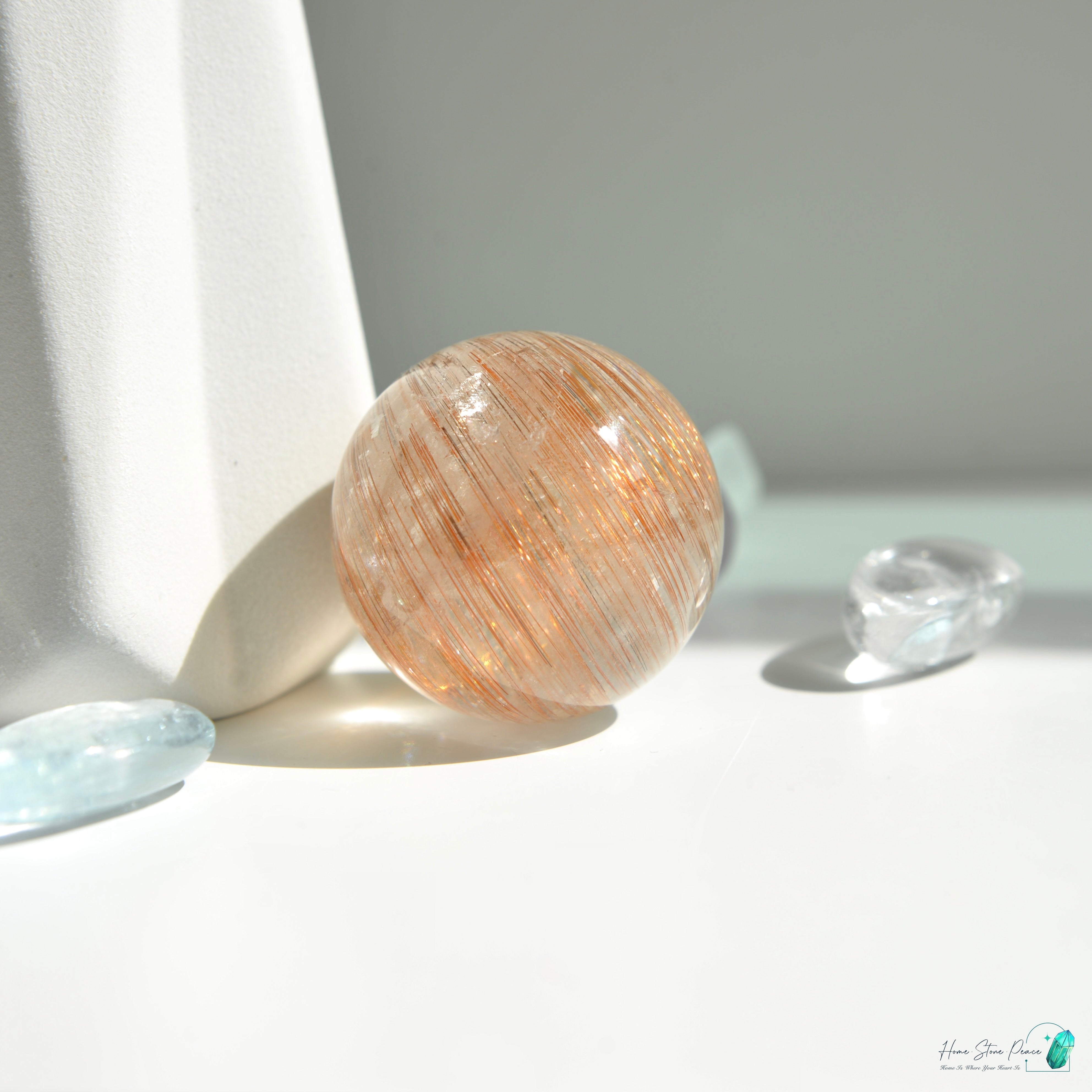 巴西金髮晶三角柱 ブラジル産ゴールドルチル三角塔