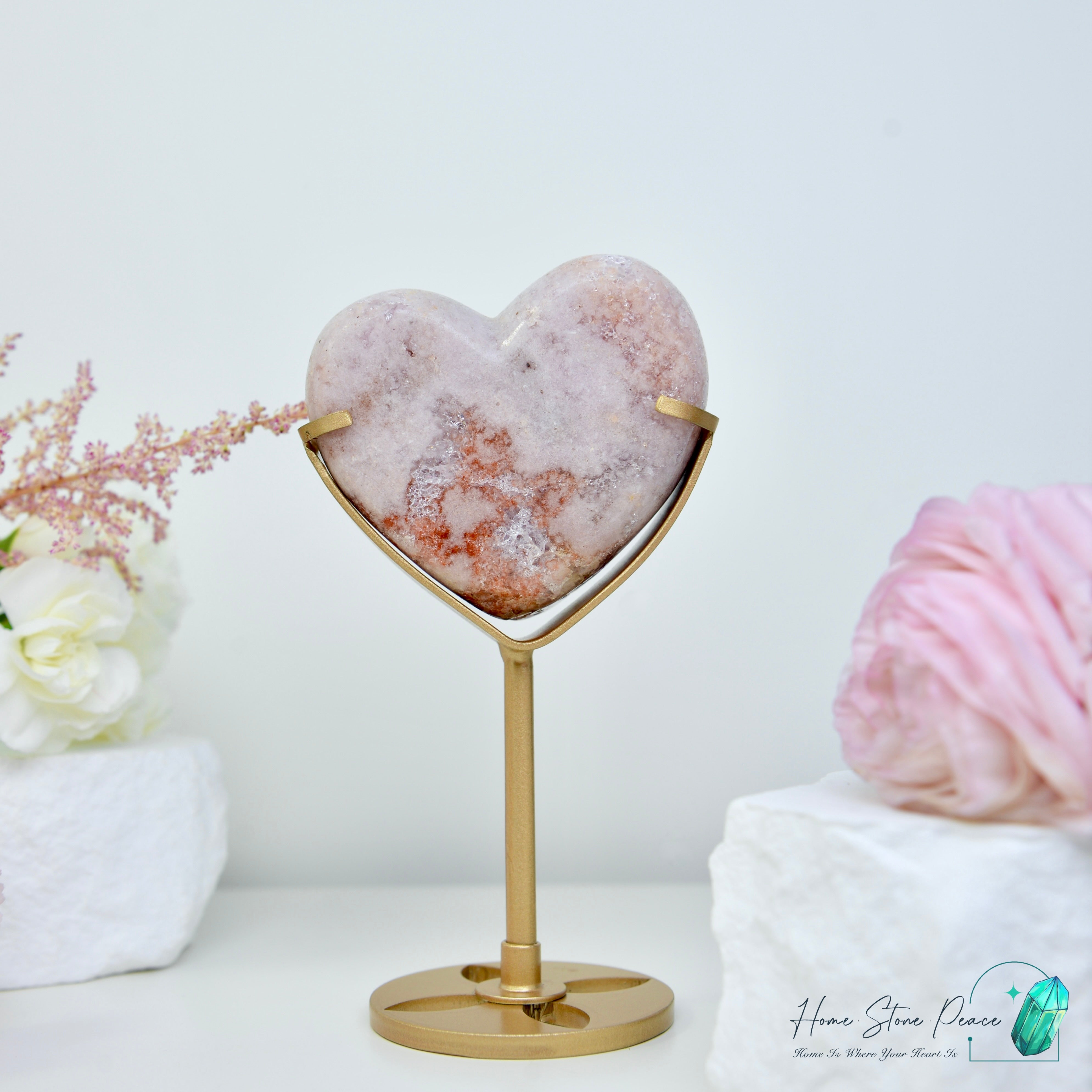 粉紅紫水晶心 ピンクアメジストハート