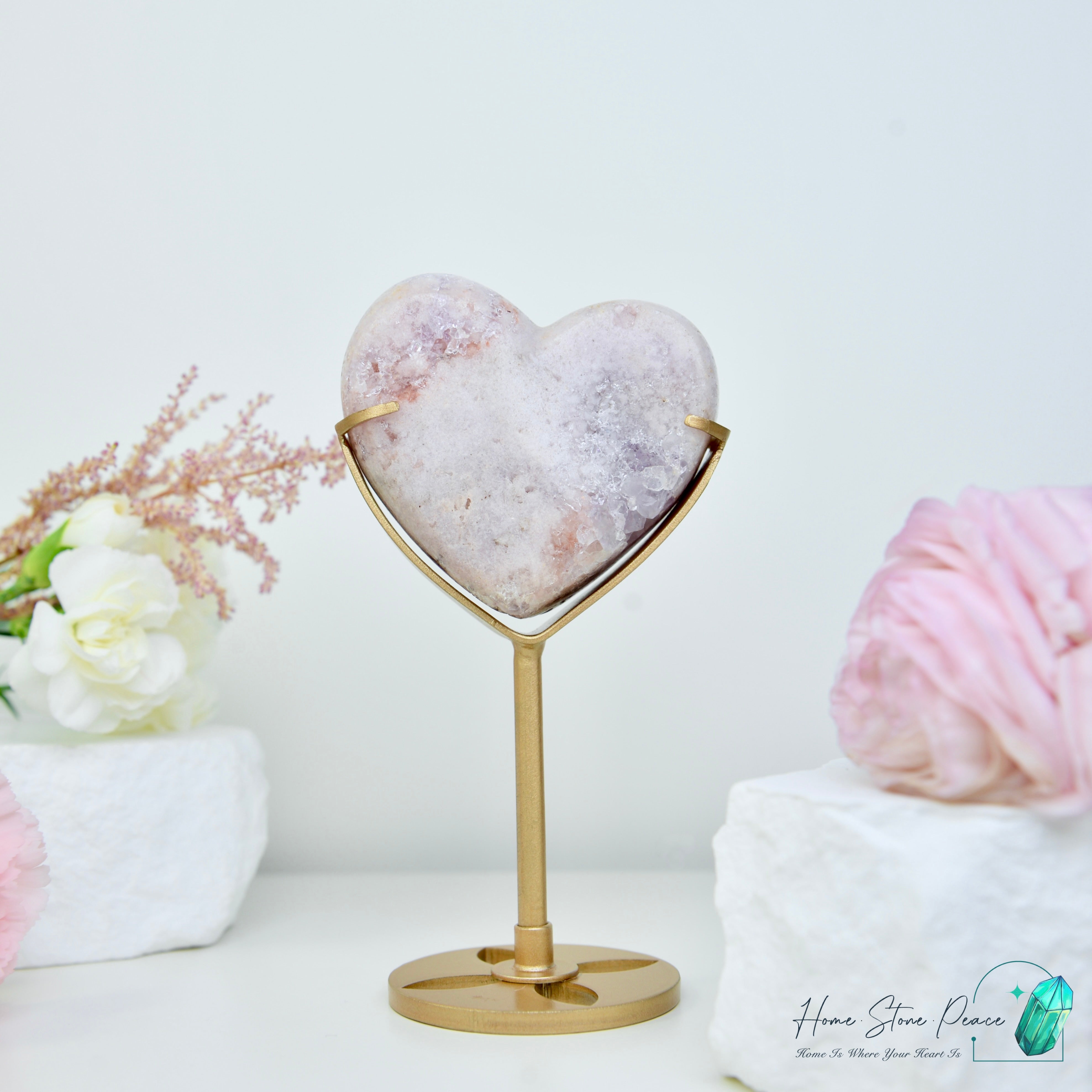 粉紅紫水晶心 ピンクアメジストハート