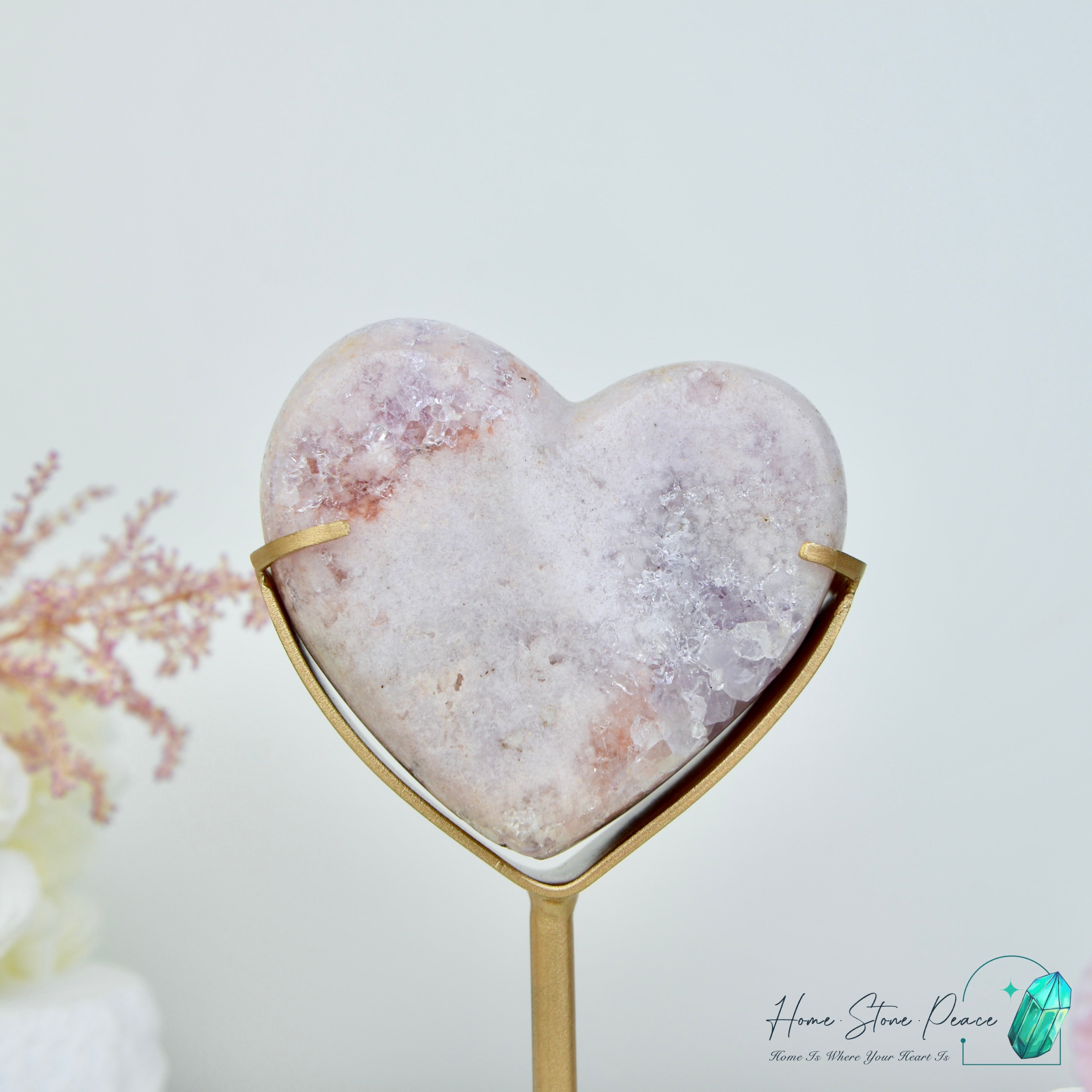 粉紅紫水晶心 ピンクアメジストハート
