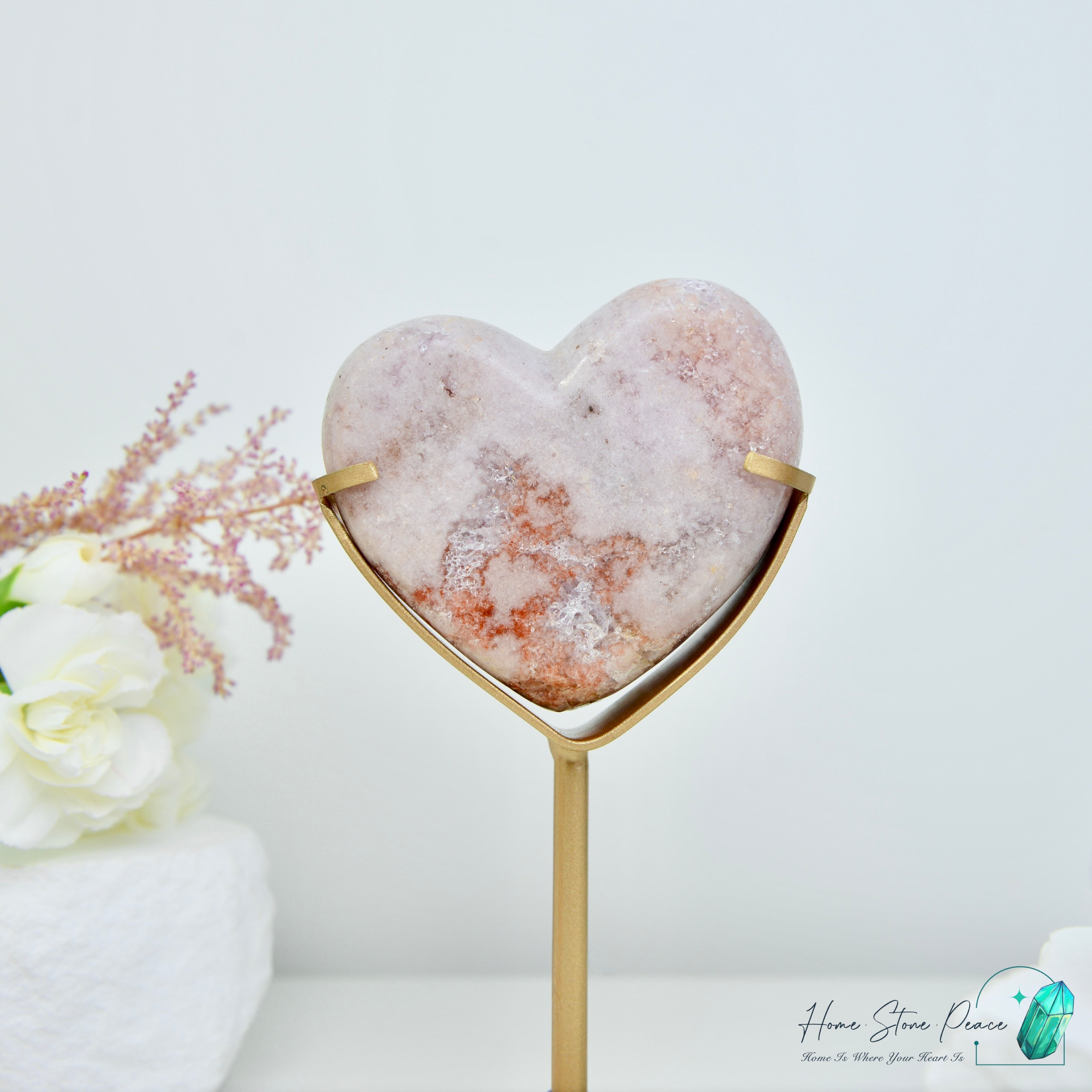 粉紅紫水晶心 ピンクアメジストハート