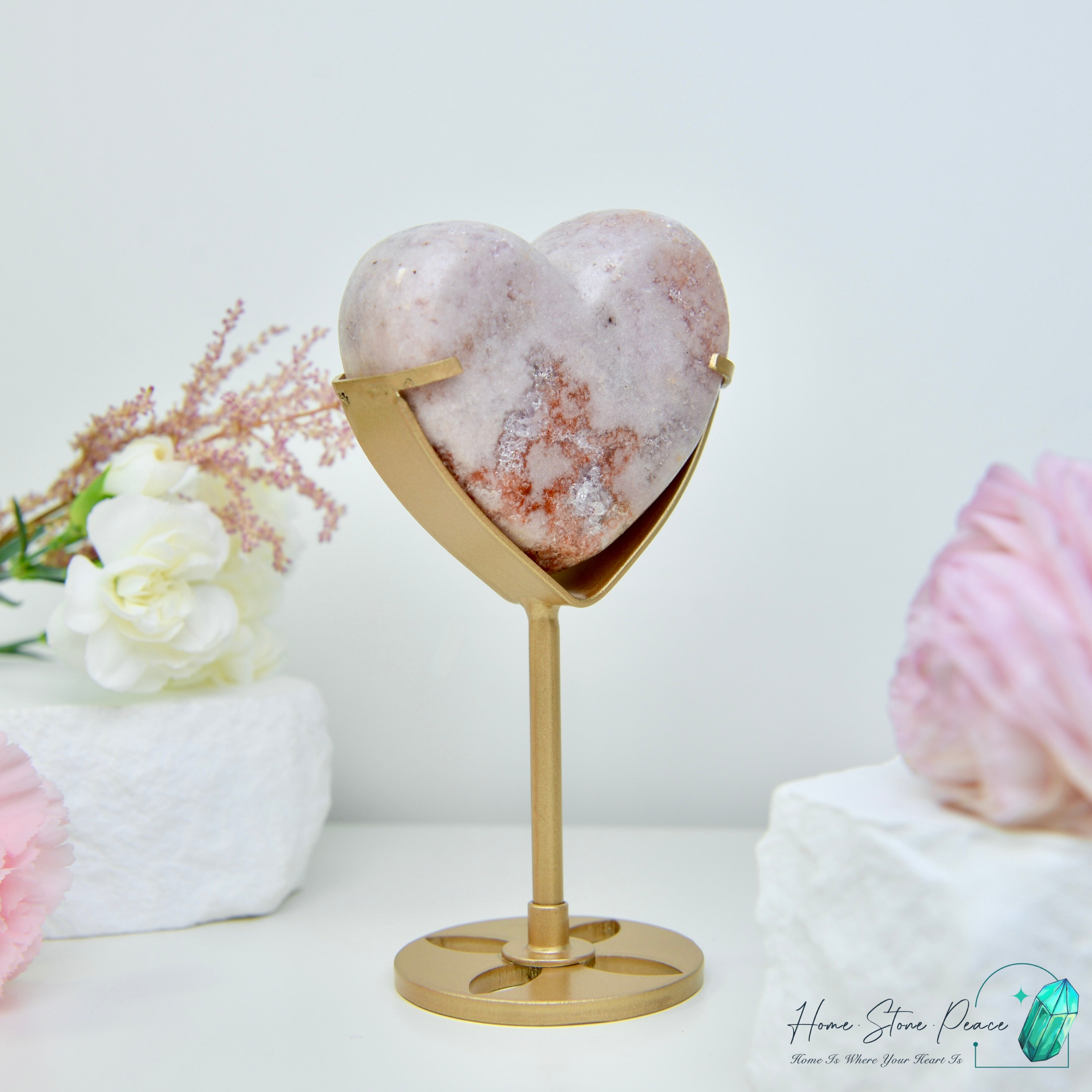 粉紅紫水晶心 ピンクアメジストハート