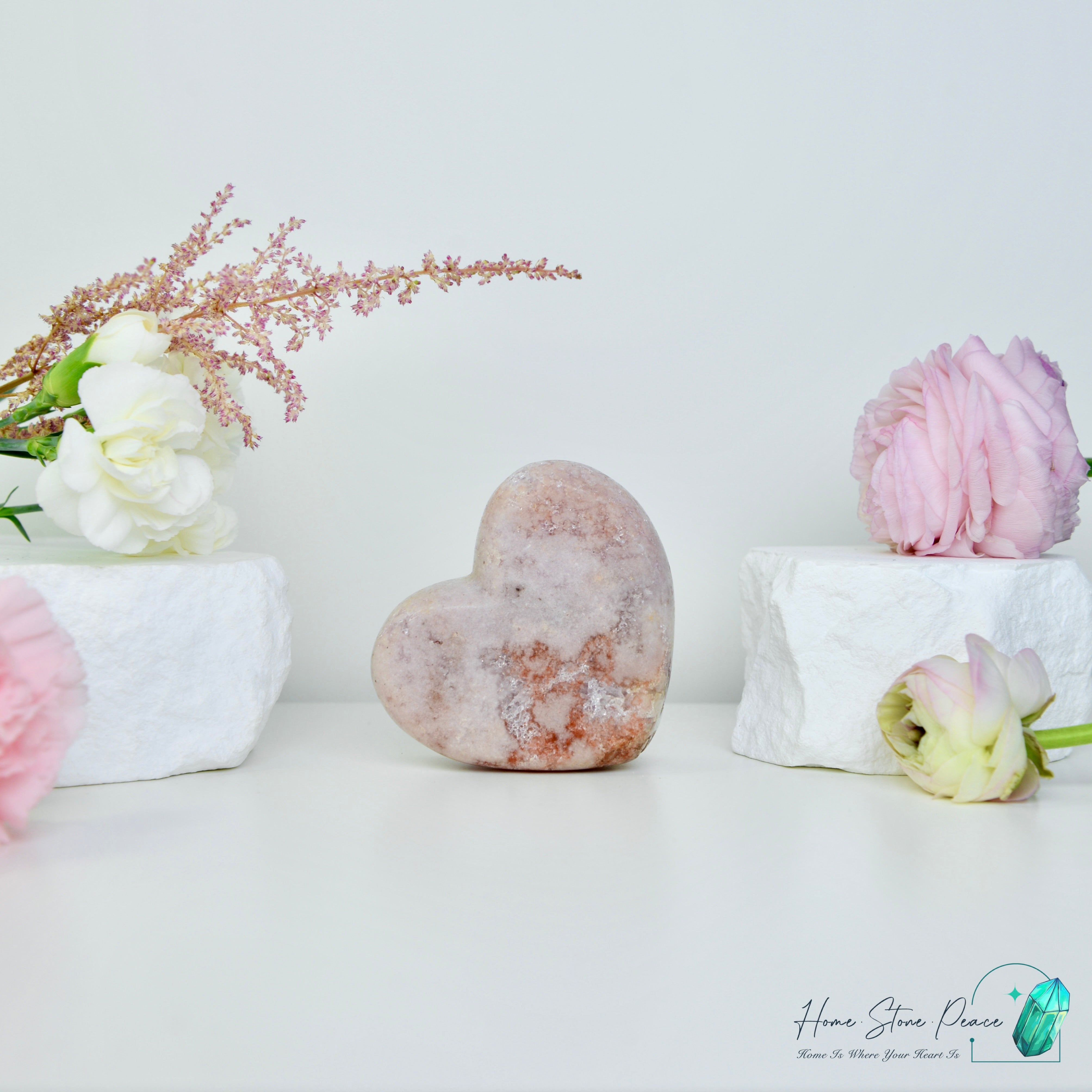 粉紅紫水晶心 ピンクアメジストハート