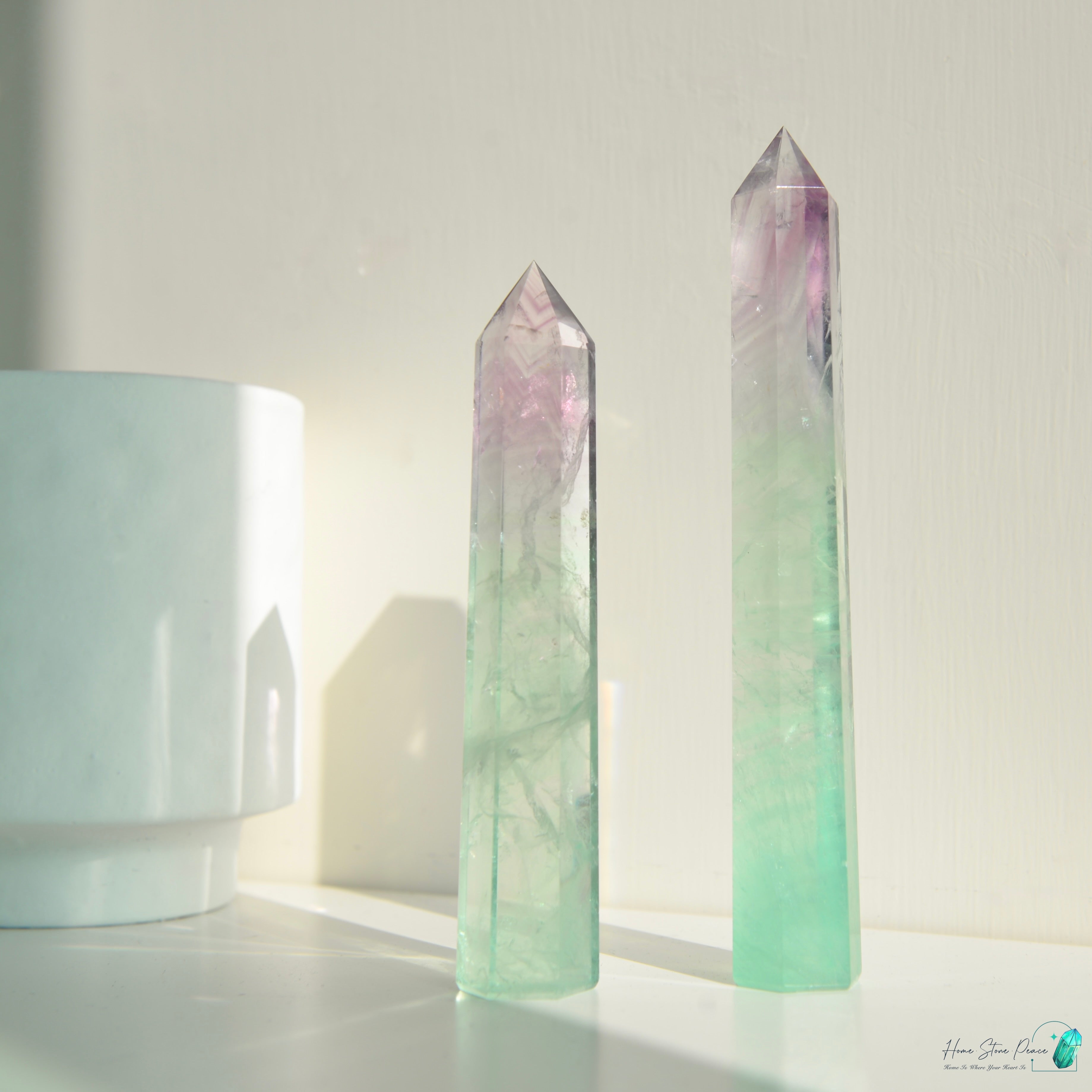 千層紫色螢石碟(加厚）紫蛍石皿